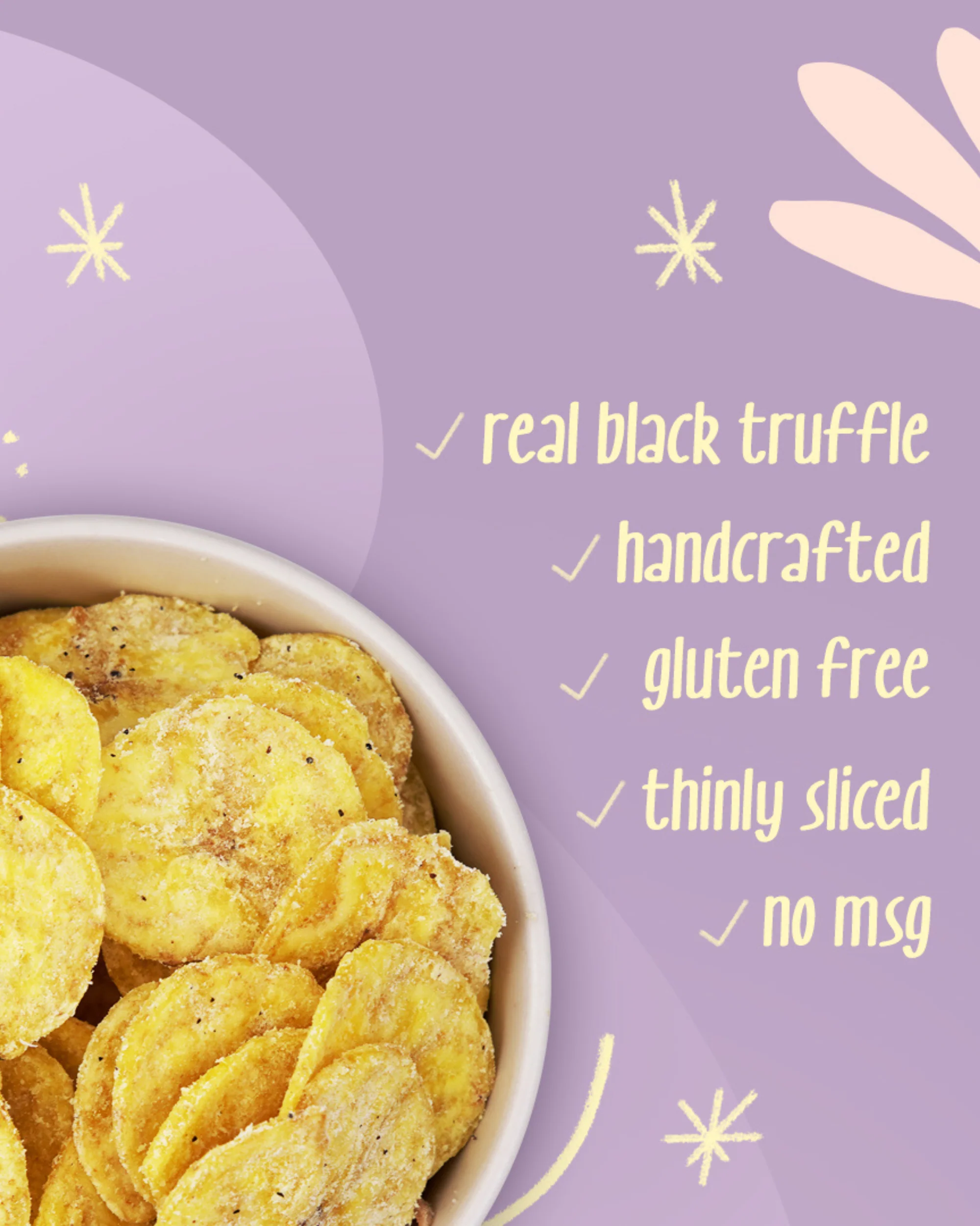 Truffle Banana Chips, 50g (Sweet & Savoury Gourmet Snack, Rich Truffle Flavour, Crispy Banana Chips) - Image 8