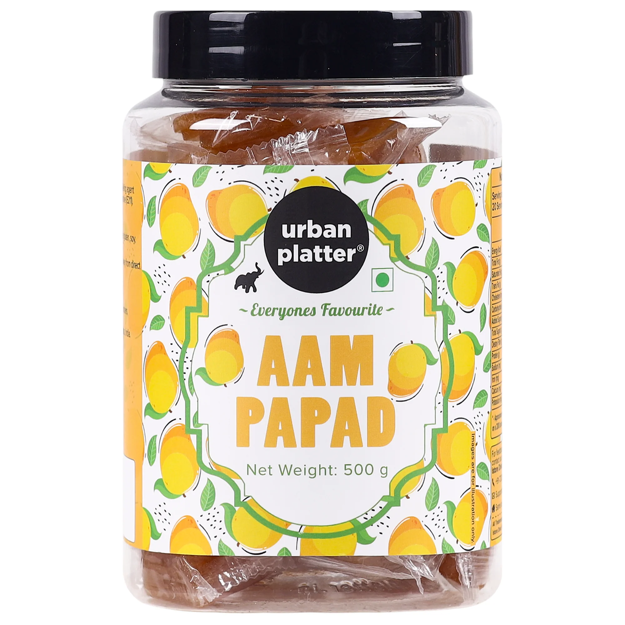 Aam (Mango) Papad, 500g | Sweet and Tangy | Real Mango Pulp | For All Ages | Kid friendly