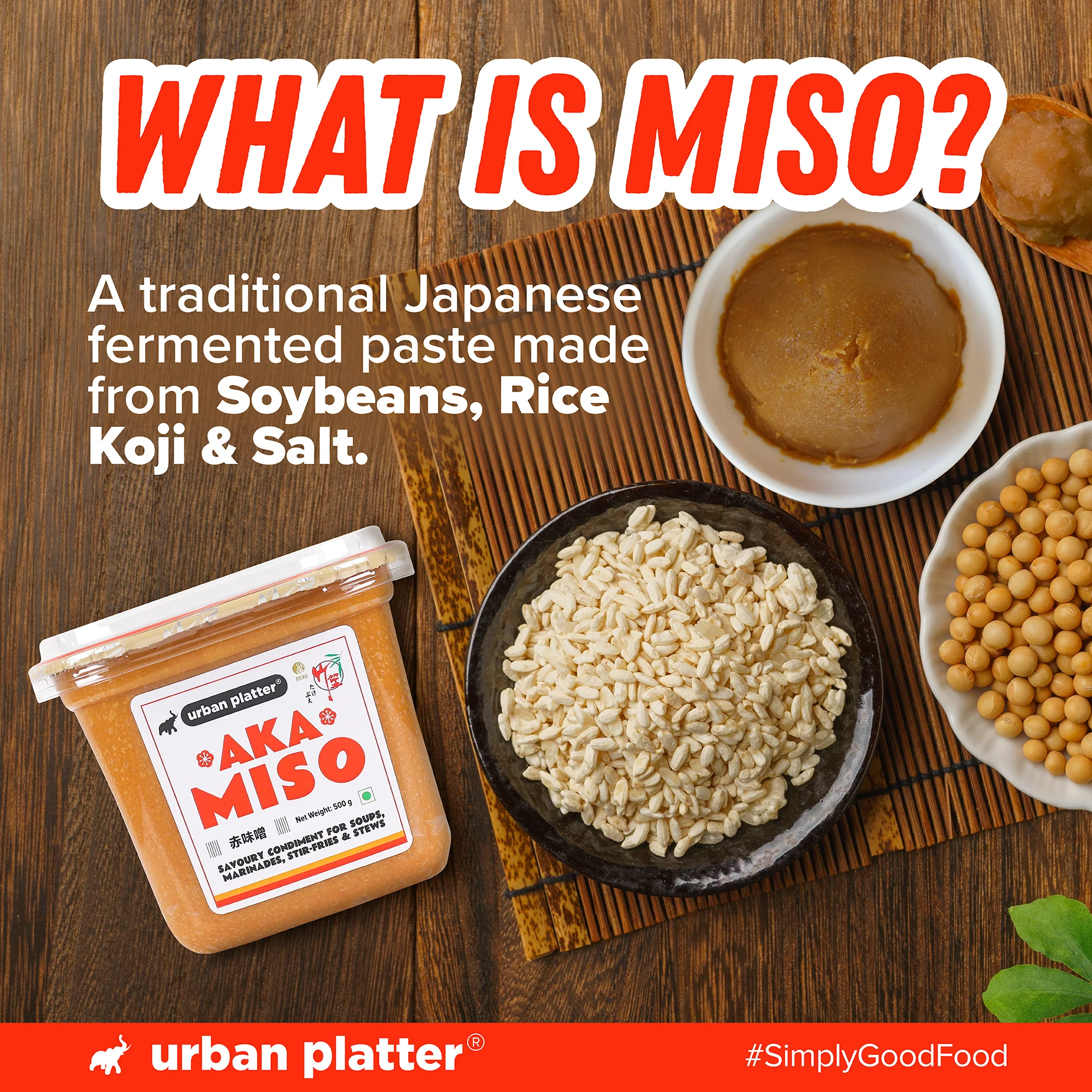 Aka Miso Paste, 500g (Dark Miso | Fermented Soybean Paste | Preservative-Free | Deep Umami Flavour) - Image 4