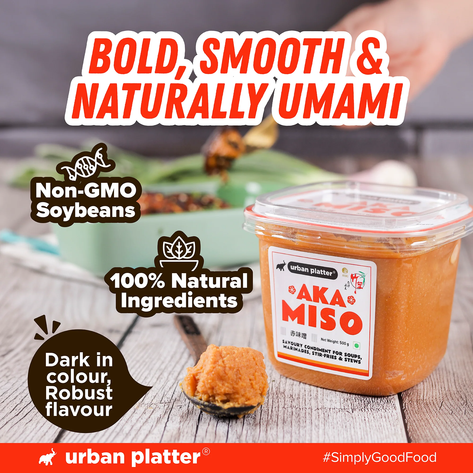 Aka Miso Paste, 500g (Dark Miso | Fermented Soybean Paste | Preservative-Free | Deep Umami Flavour) - Image 6