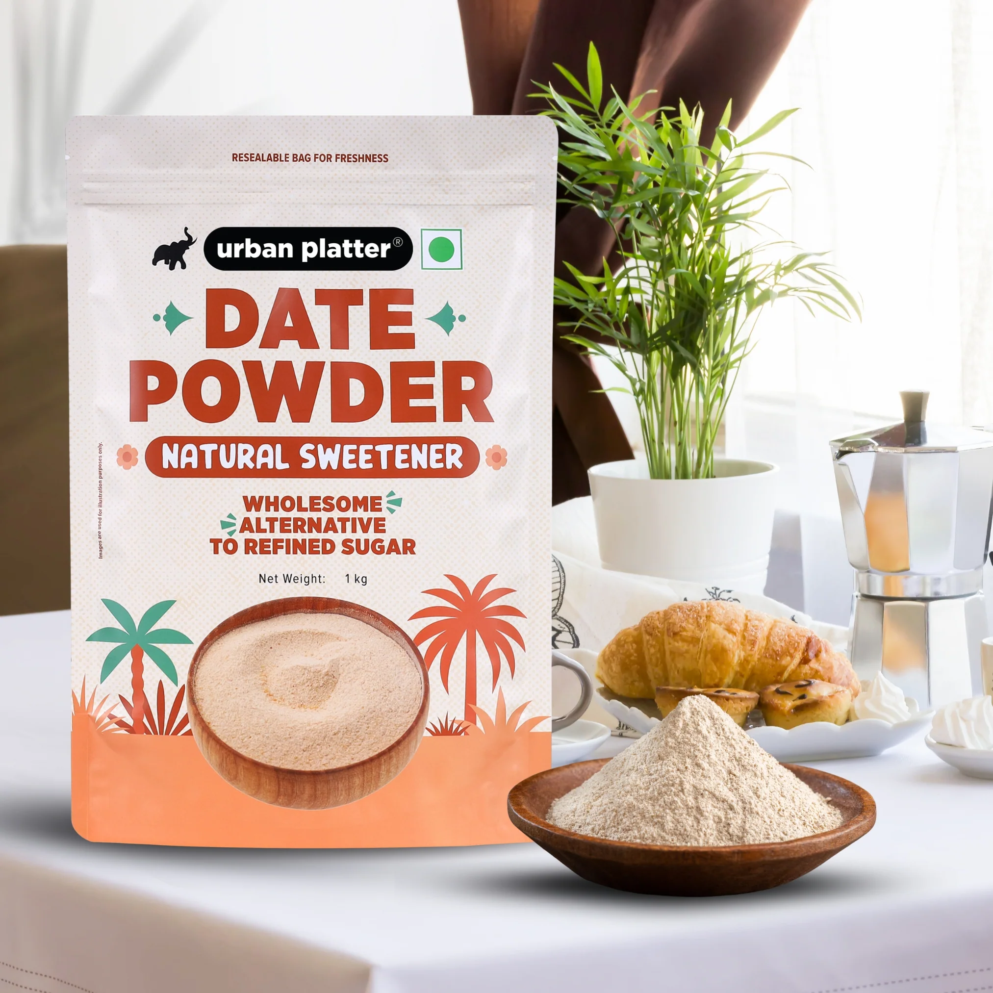 Dried Date Powder, 1kg (Super-Fine Kharek Powder | Perfect Sweetener | Free-flowing | Date Sugar) - Image 5