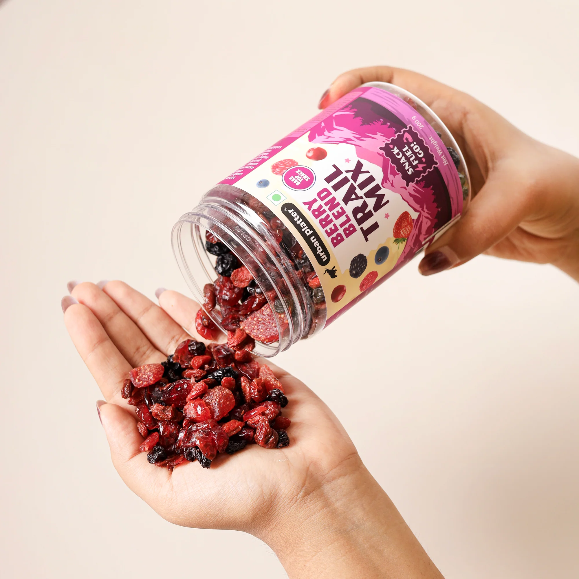 Berry Blend Trail Mix, 200g (Dried Berry Snack Mix with Cranberries, Blueberries & More | Sweet & Tangy Travel-Friendly Snack) - Image 5