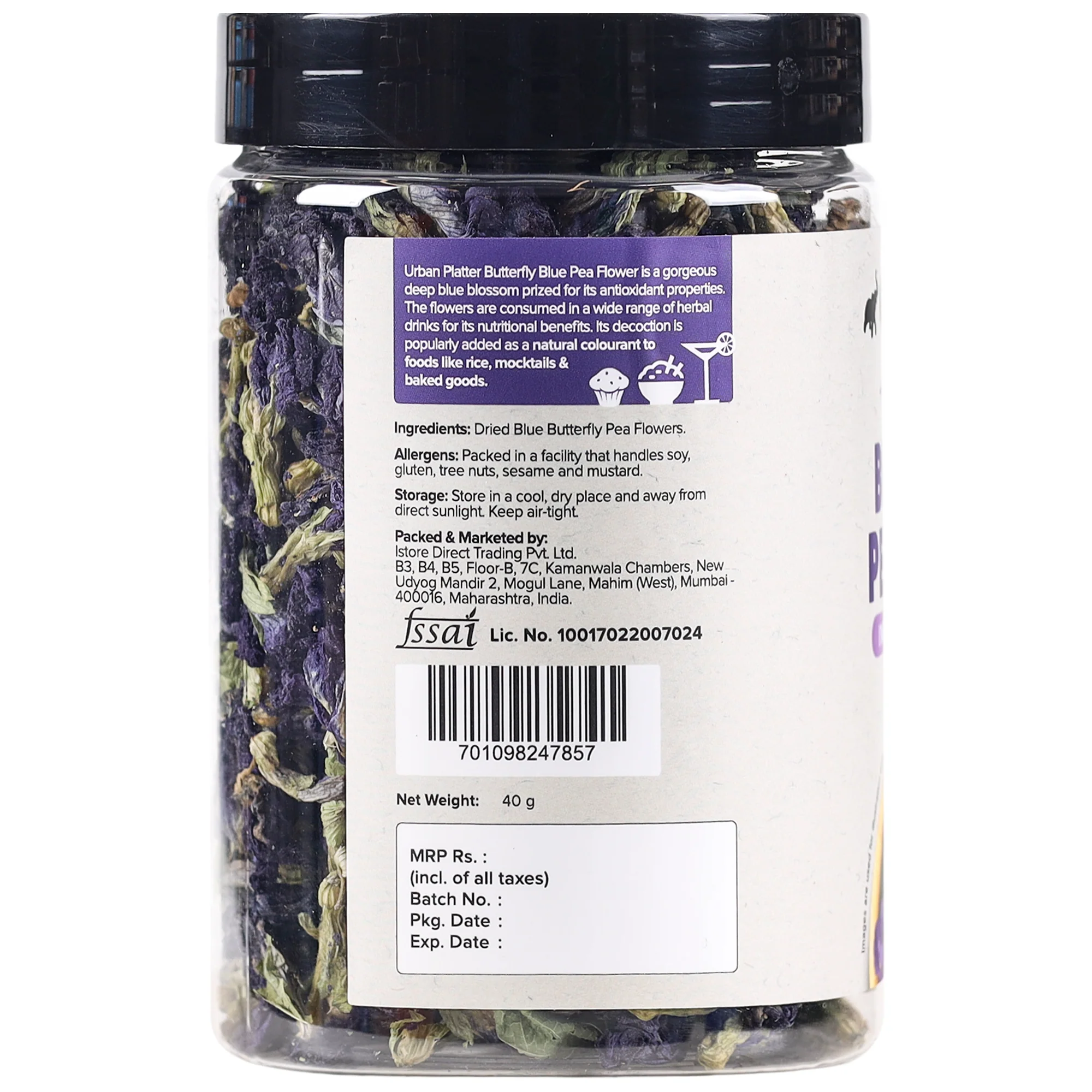 Blue Butterfly Pea Flower Tea (Rich in Antioxidants | Add to teas & cocktails | Natural Colourant) - Image 2