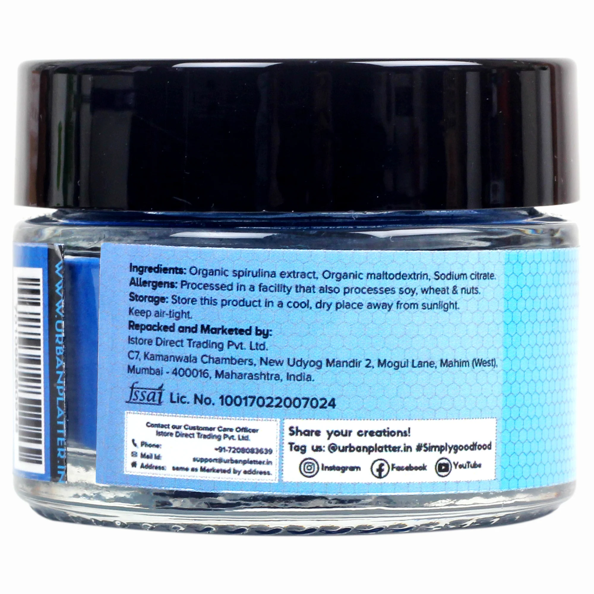 Blue Spirulina Powder, 5g [Phycocyanin Extract] - Image 2