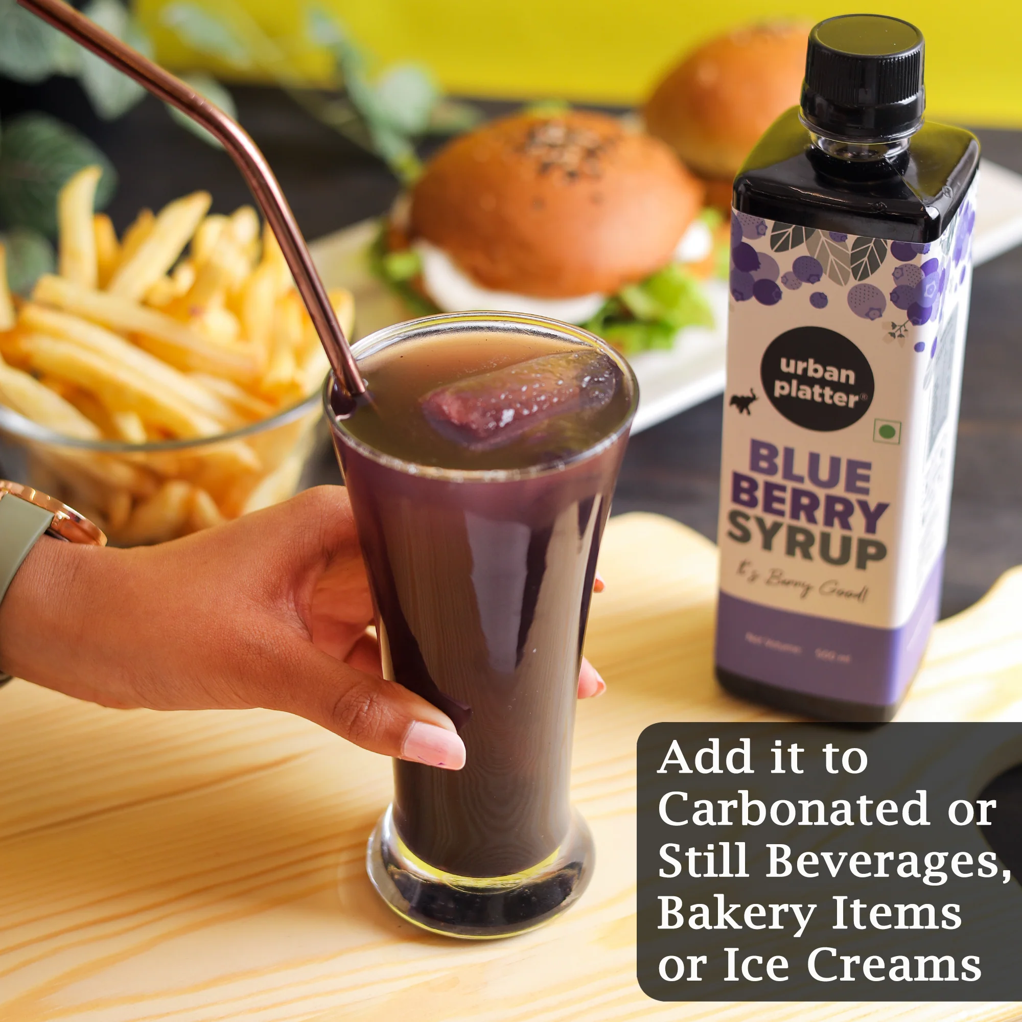 Blueberry Syrup, 500ml (Thick, Made From Real Fruits) - Image 6