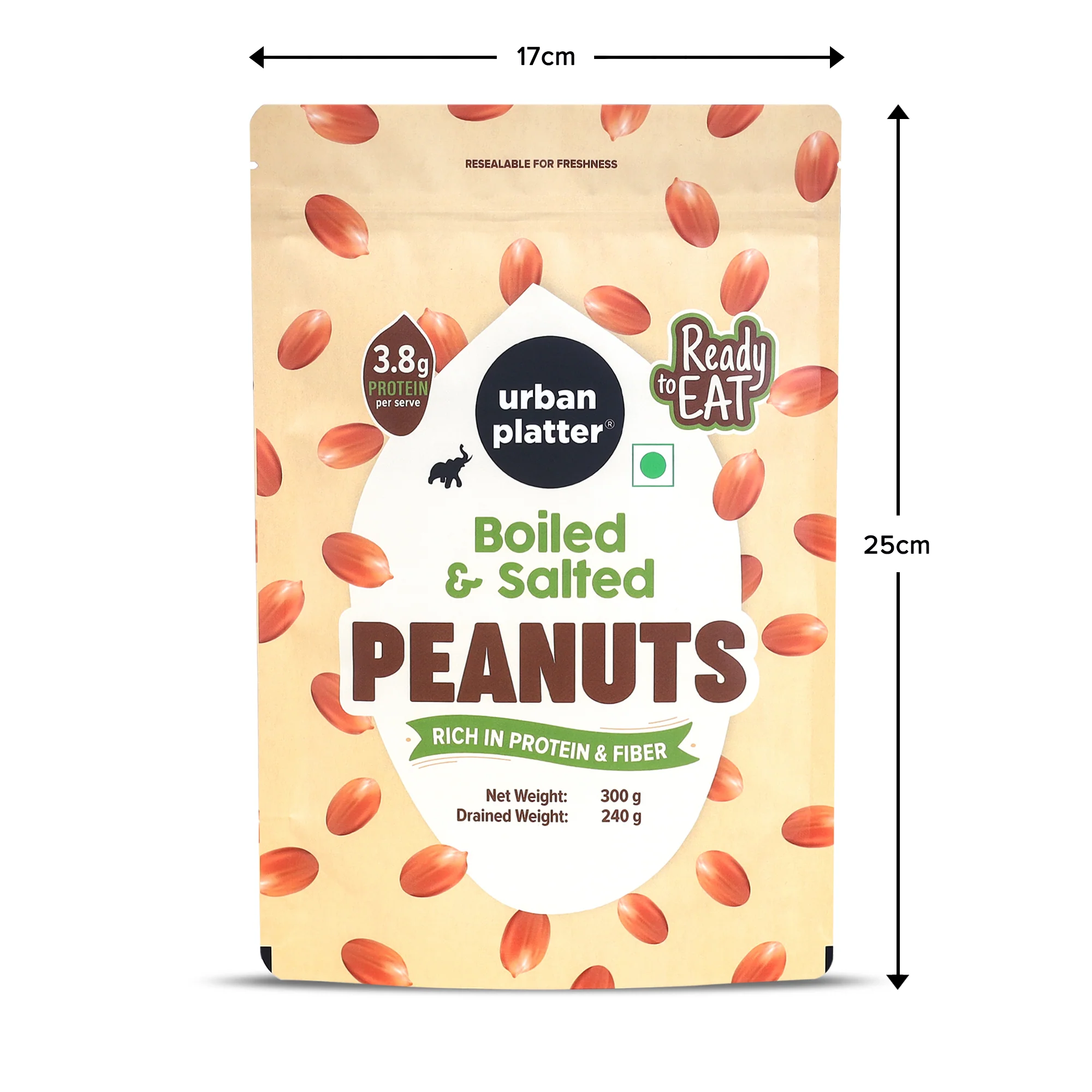 Boiled and Salted Peanuts, 300g (Ready-to-Eat | Nutritious & Protein Packed | Preservative Free | Ideal for Chaats, Salads, Sancaking) - Image 6