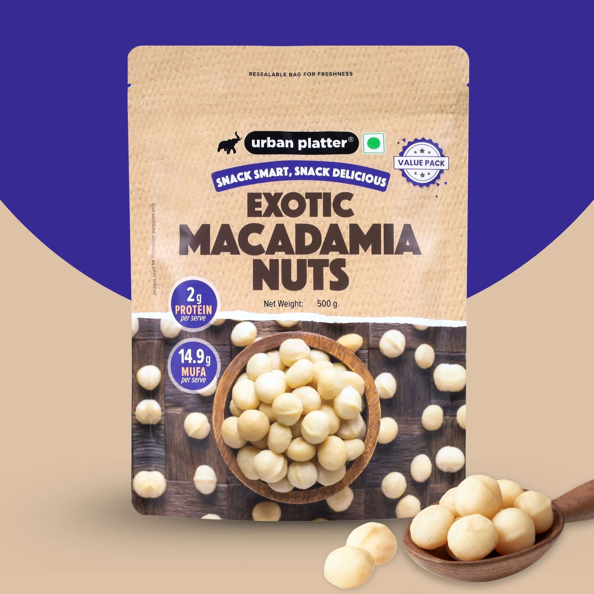 Bold and Exotic Macadamia Nuts, 500g (Grade A | Crunchy | Perfect for Snacking) - Image 7