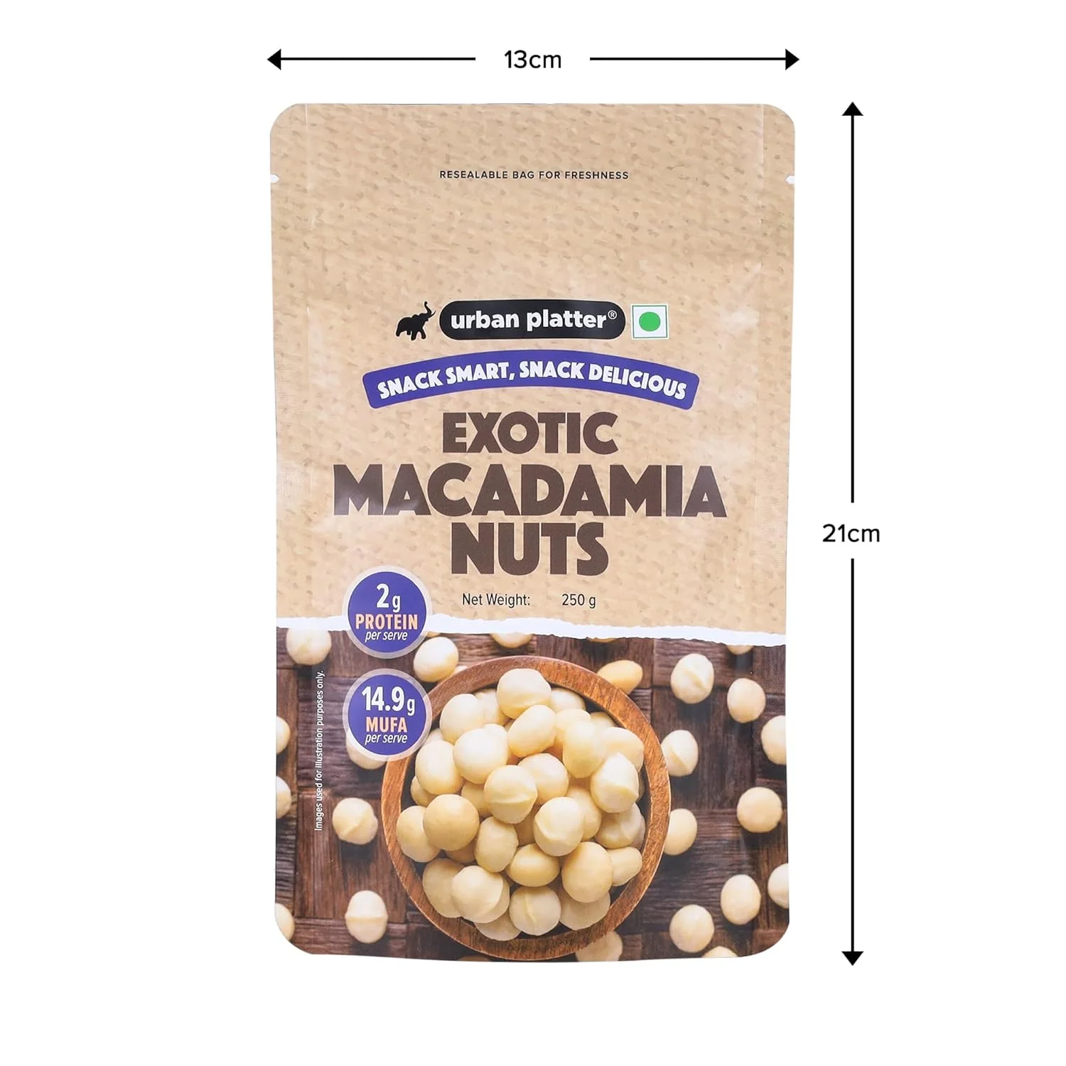 Bold and Exotic Macadamia Nuts, 250g (Grade A | Crunchy | Perfect for Snacking) - Image 3