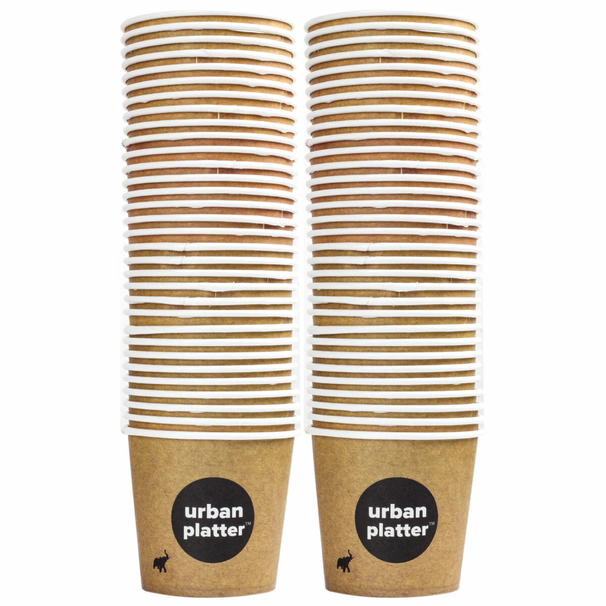 Branded Disposable Paper Cups, 150ml (Pack of 50)
