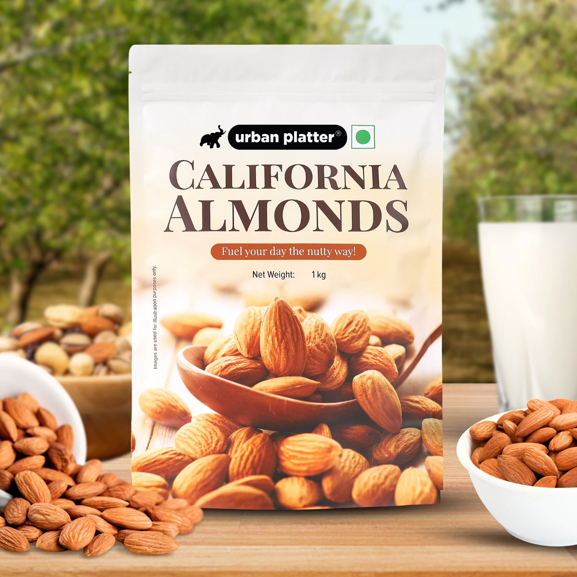 Raw California Almonds, 1kg (Rich in Fibre | Rich in Protein) - Image 5