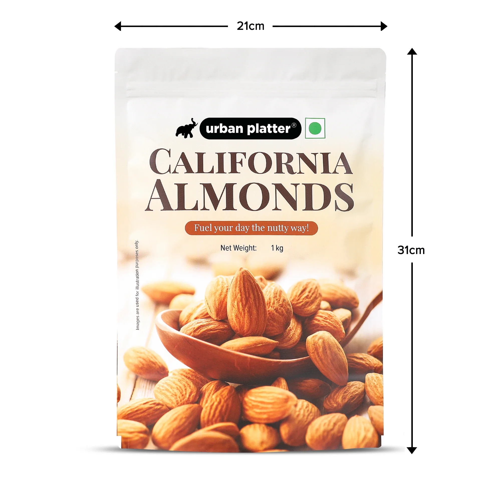 Raw California Almonds, 1kg (Rich in Fibre | Rich in Protein) - Image 6