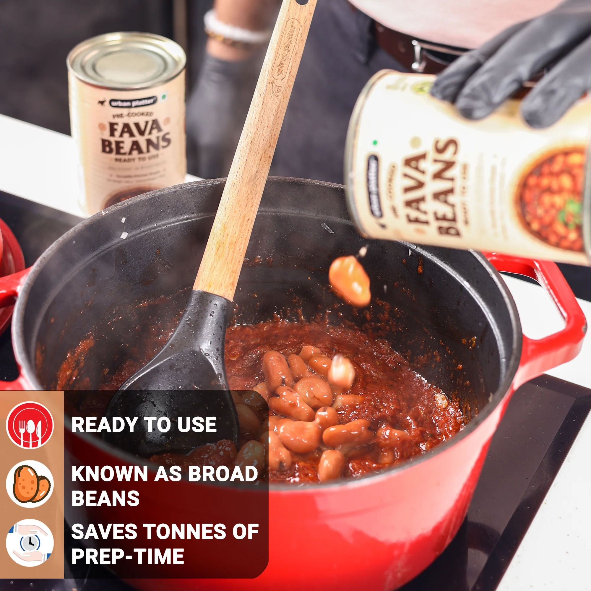 Canned Fava Beans, 400g (Ready to use, Cooked Fava Beans, Broad Beans, Middle Eastern Staple, Foul Medammas) - Image 7