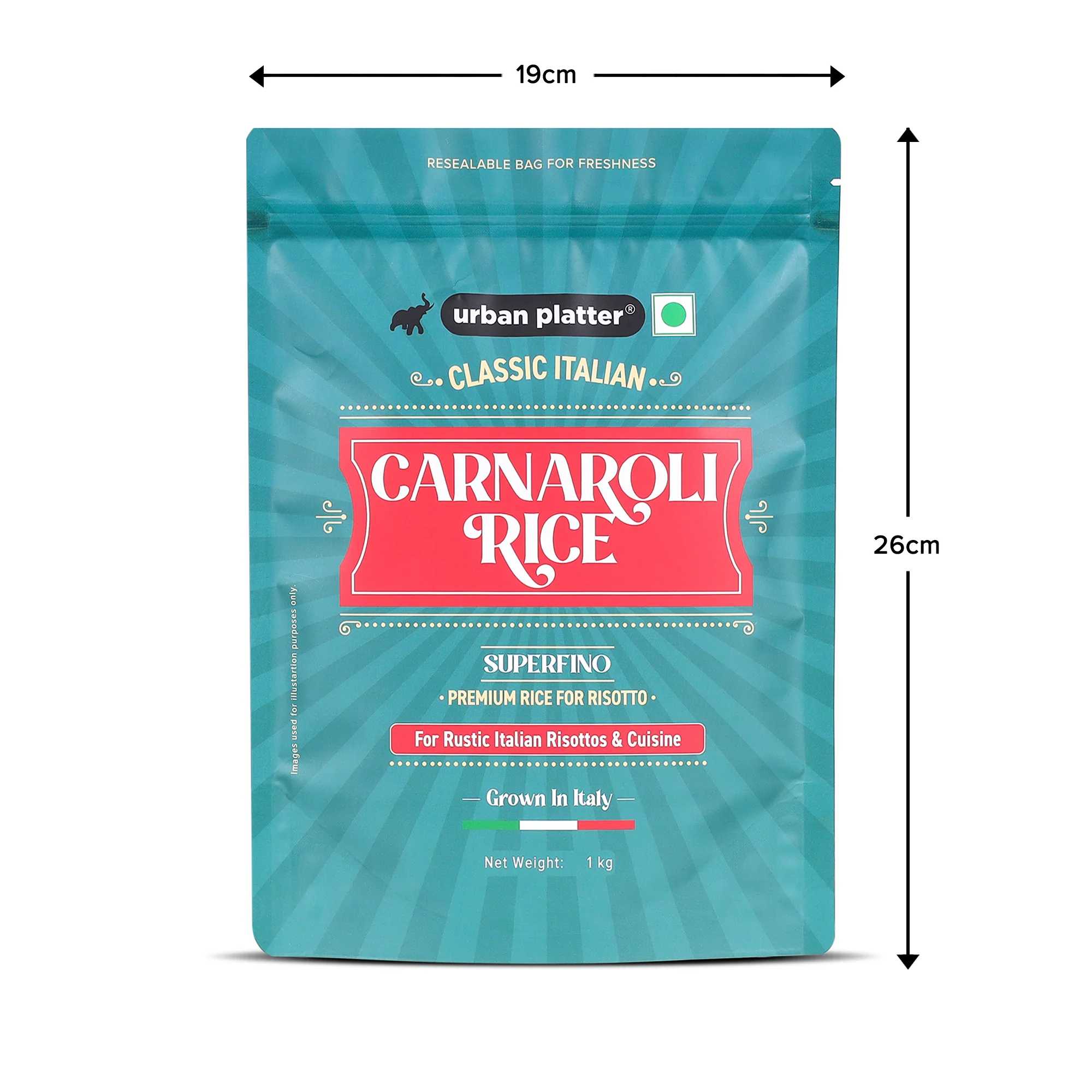 Carnaroli Rice, 1Kg (Product of Italy, Italian Carnaroli Rice for Risottos, Arancini, and Rustic preparations, Vacuum Packed for Freshness and Quality) - Image 6