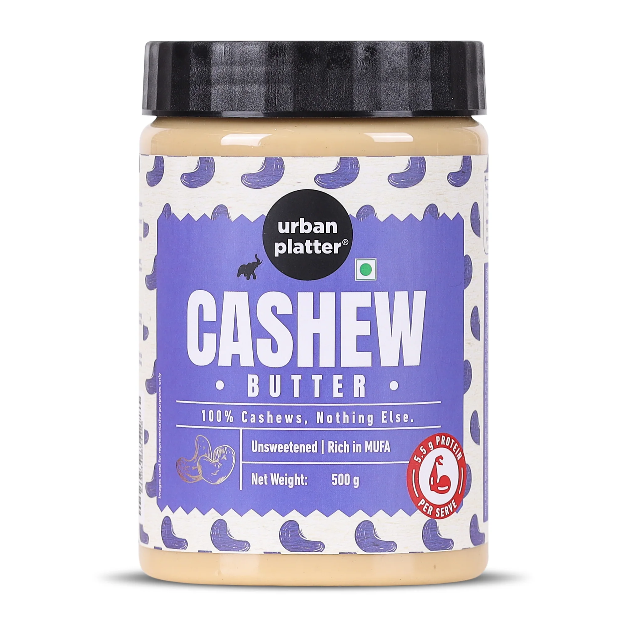 Cashew Butter, 500g (Rich & Creamy | Single Ingredient | Keto-Friendly)