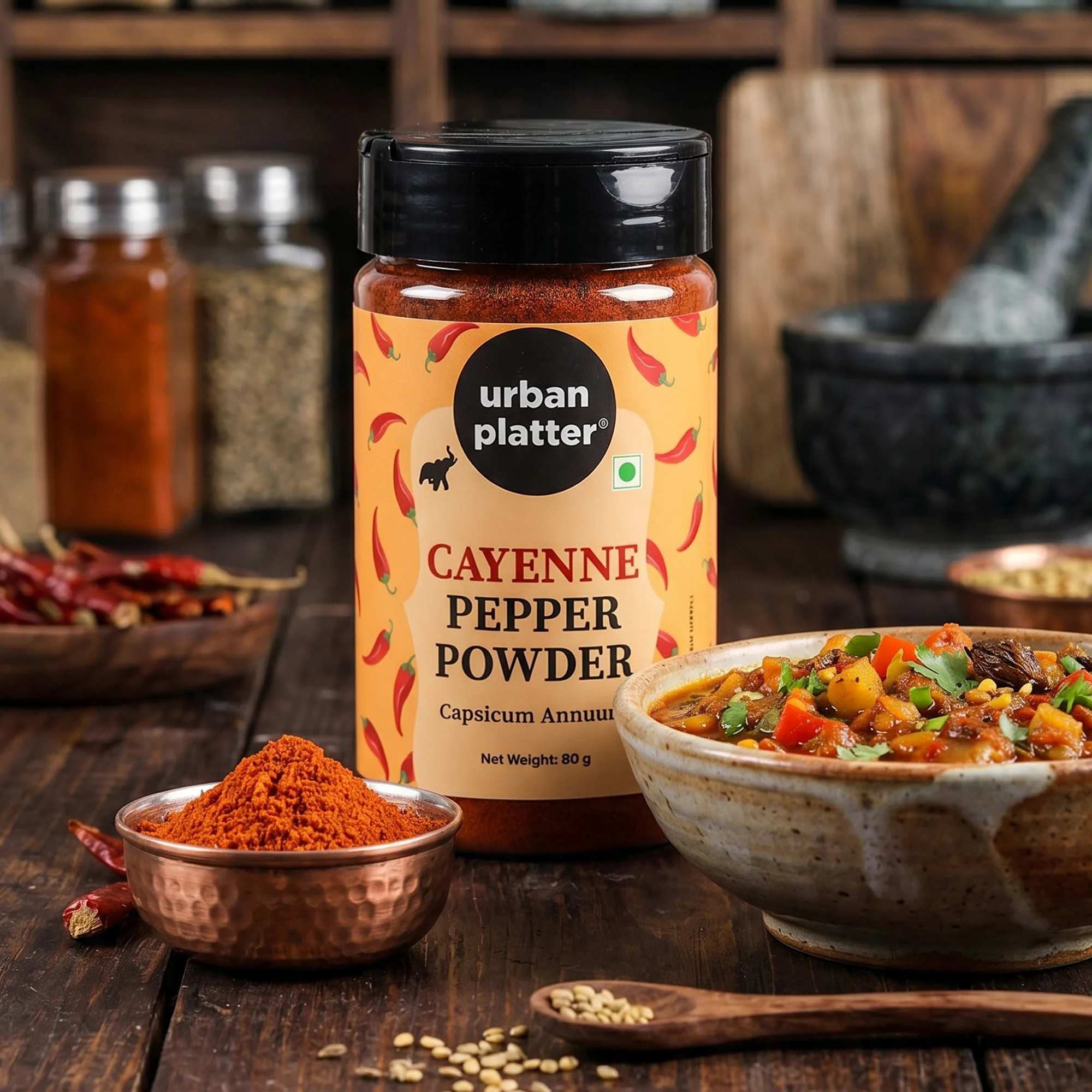 Cayenne Pepper Powder, 80g (Bold, Fiery Heat | Essential Culinary Spice | Known to Support Heart Health & Metabolism) - Image 5