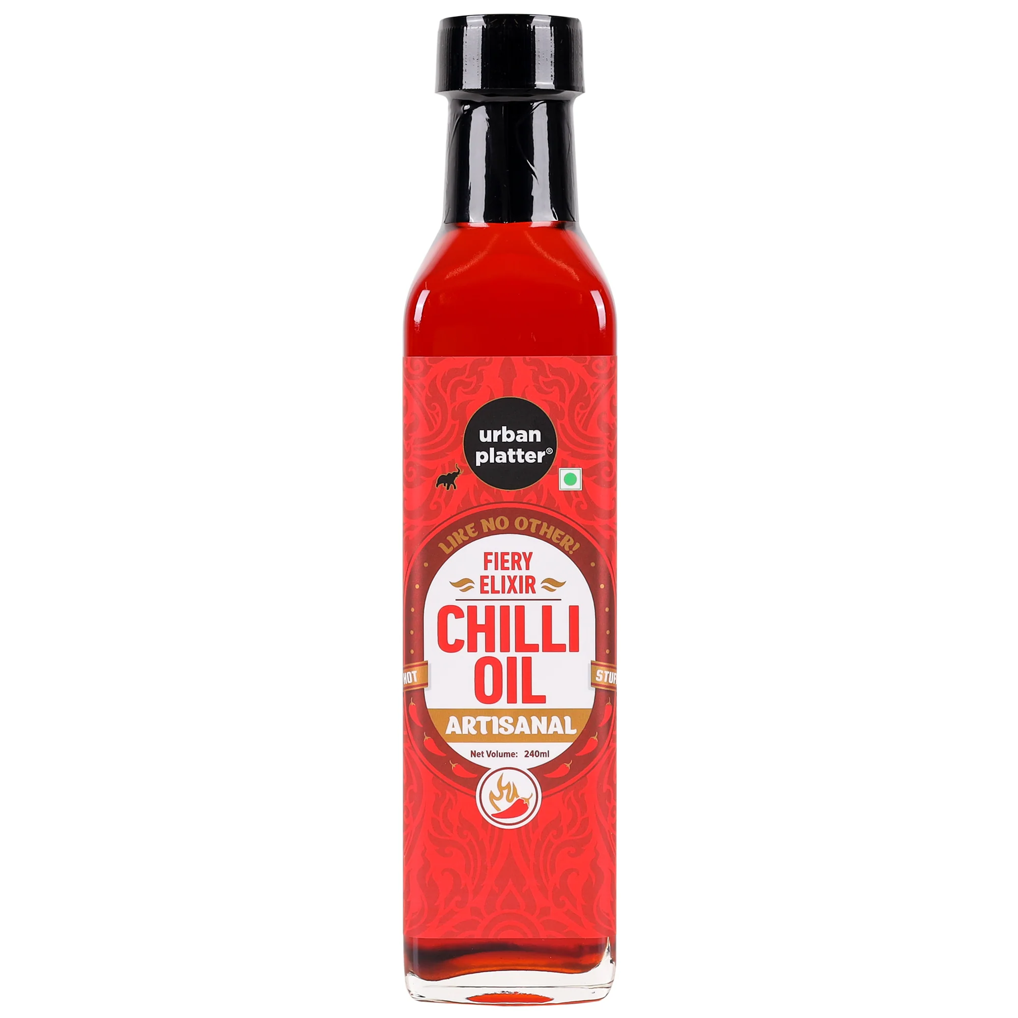 Chilli Oil, 240ml (Condiment, Hot and Spicy, Peppers and Spices Infused Oil, Add to pastas, pizzas, salads, soups)