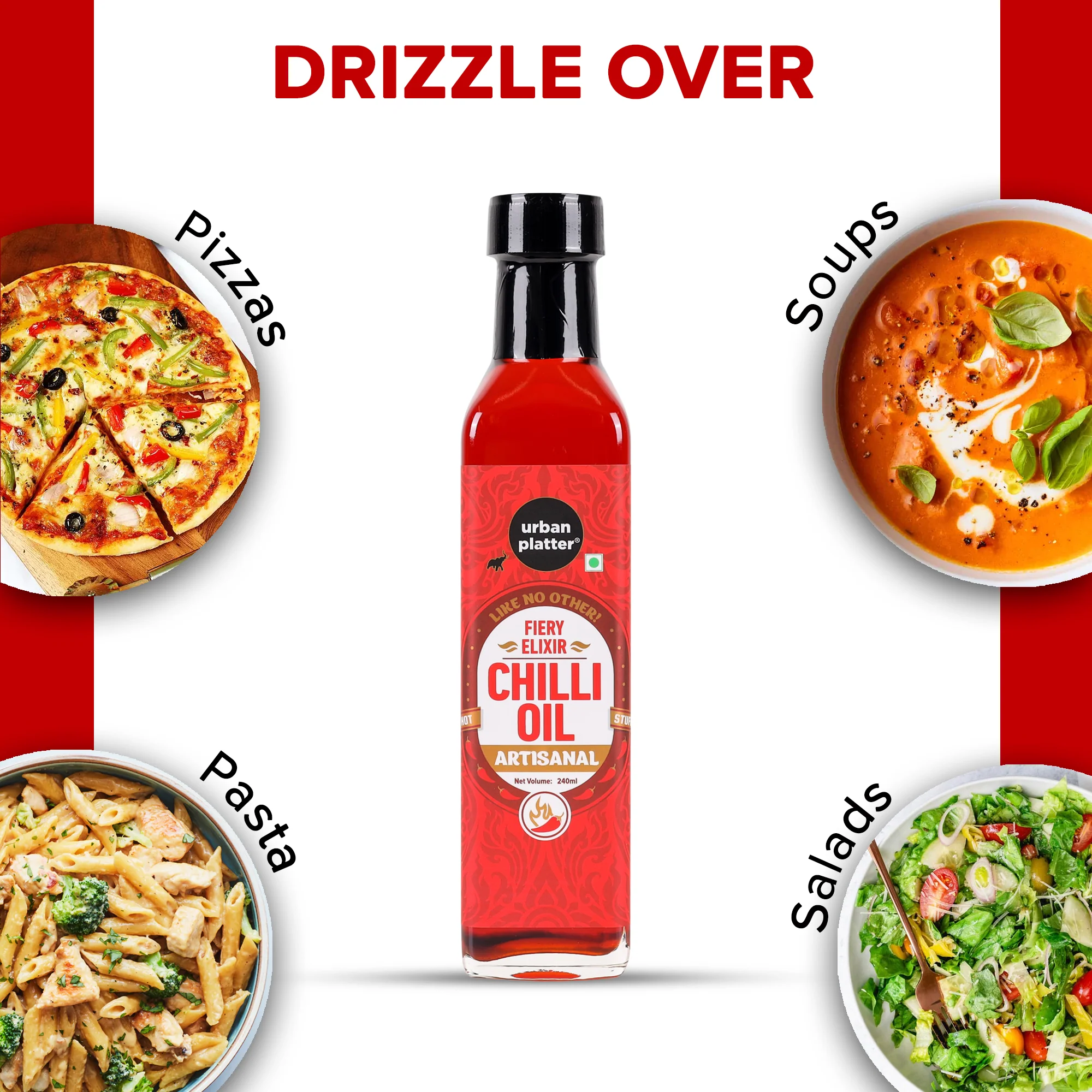 Chilli Oil, 240ml (Condiment, Hot and Spicy, Peppers and Spices Infused Oil, Add to pastas, pizzas, salads, soups) - Image 7