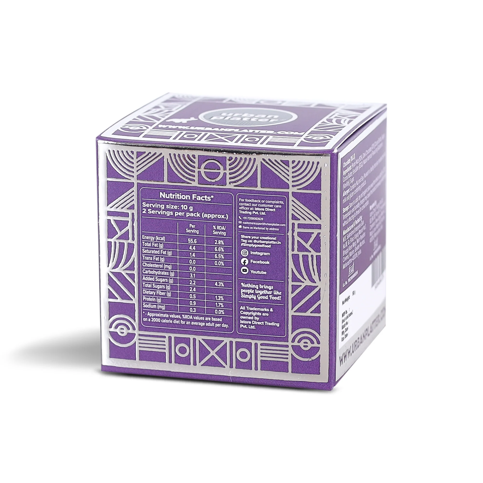Chocolate Coated Pecan Nuts, 50g (58% Belgian Dark Chocolate | Handcrafted & Artisanal | Perfectly Plant-Based) - Image 3