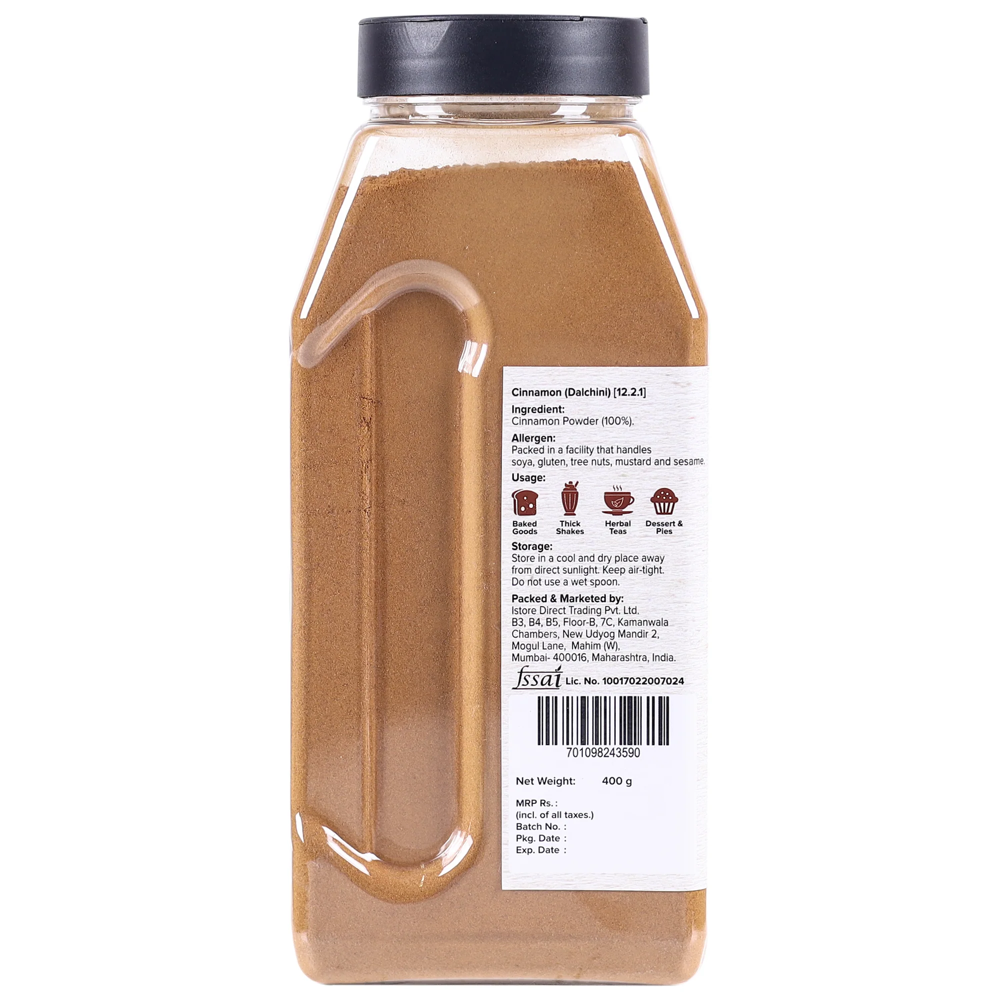 Cinnamon (Dalcheeni) Powder Shaker Jar (All Natural, Premium Quality, Flavourful, Ground Fresh in Small Batches) - Image 5