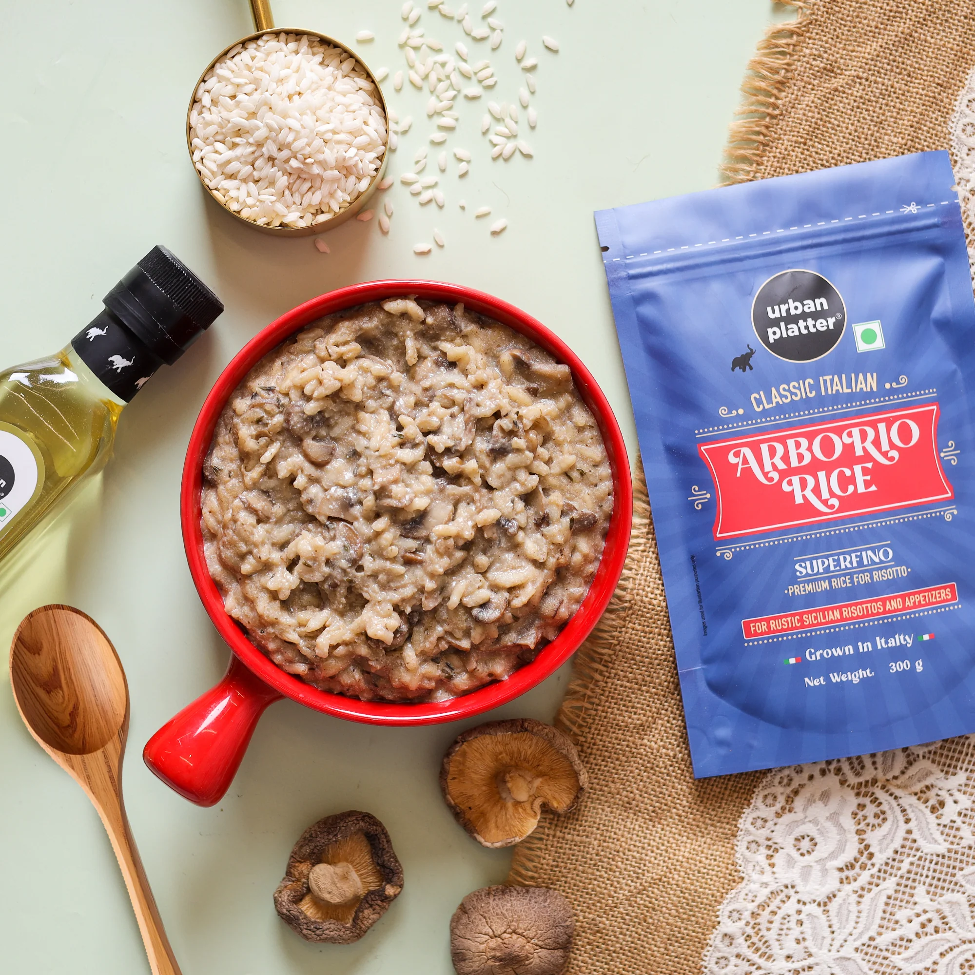 Classic Italian Arborio Rice, 300g (Risotto Rice | Short Grain Rice | Starchy and Chewy) - Image 4