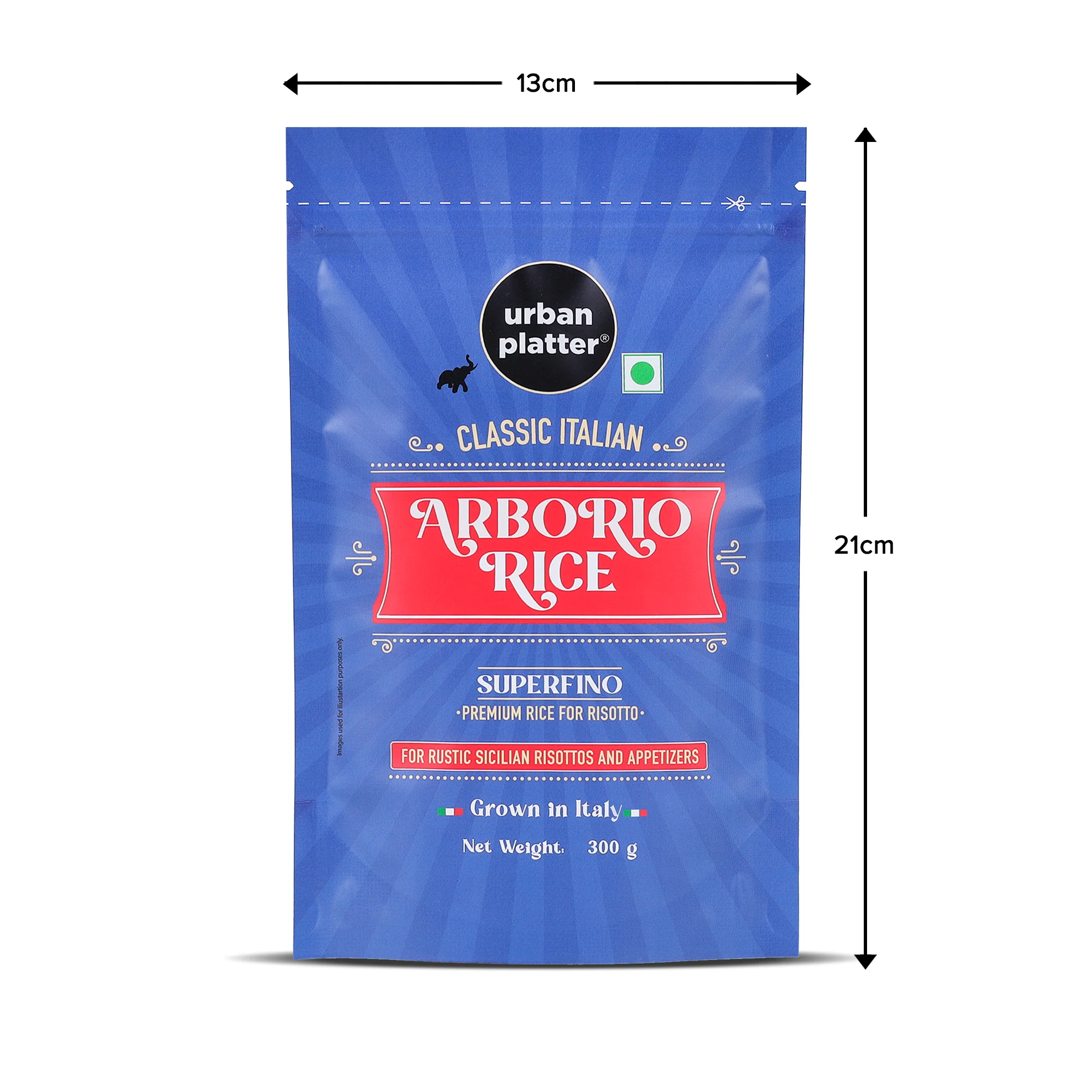 Classic Italian Arborio Rice, 300g (Risotto Rice | Short Grain Rice | Starchy and Chewy) - Image 5