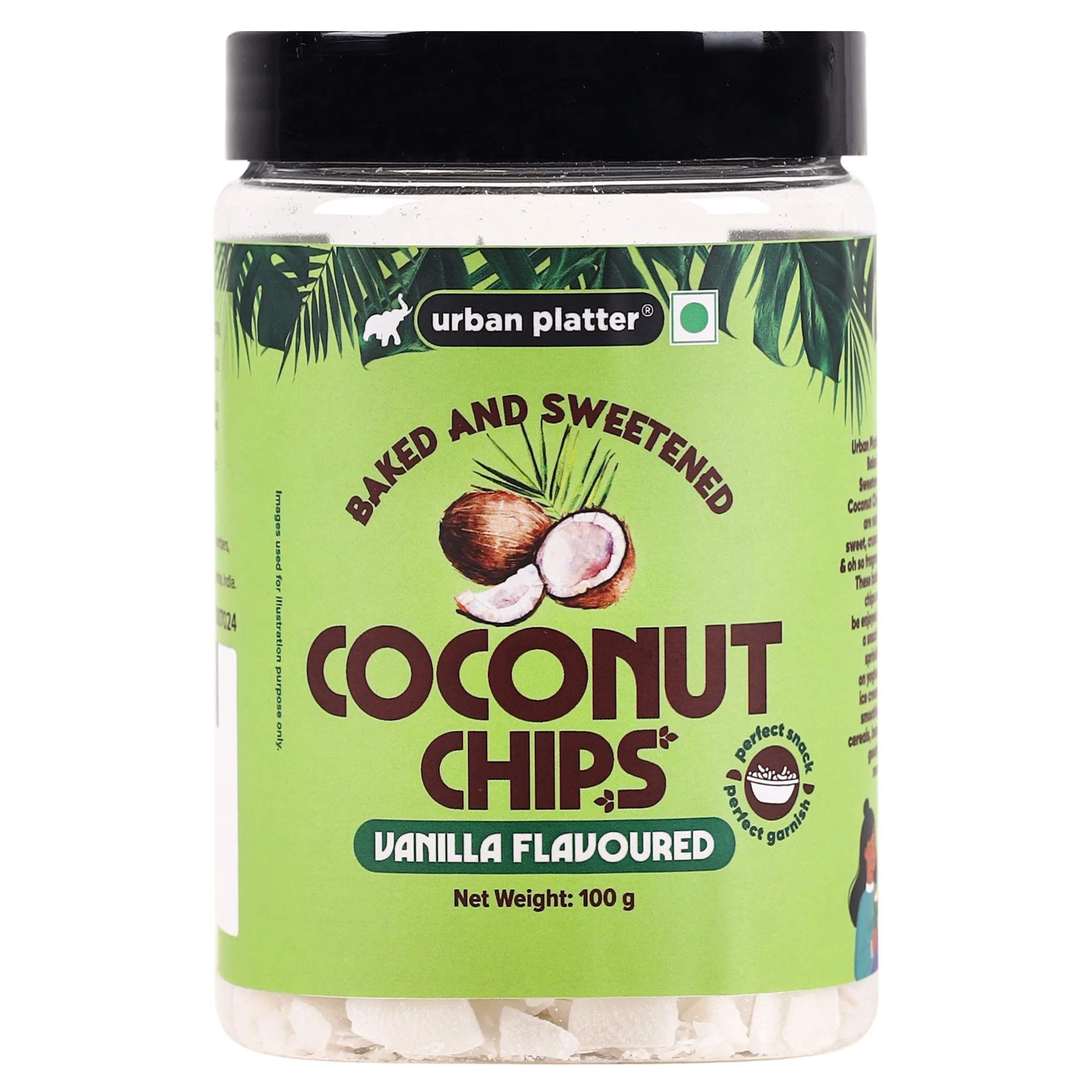 Coconut Chips, 100g (Crispy, Oven Baked, Flavorful)