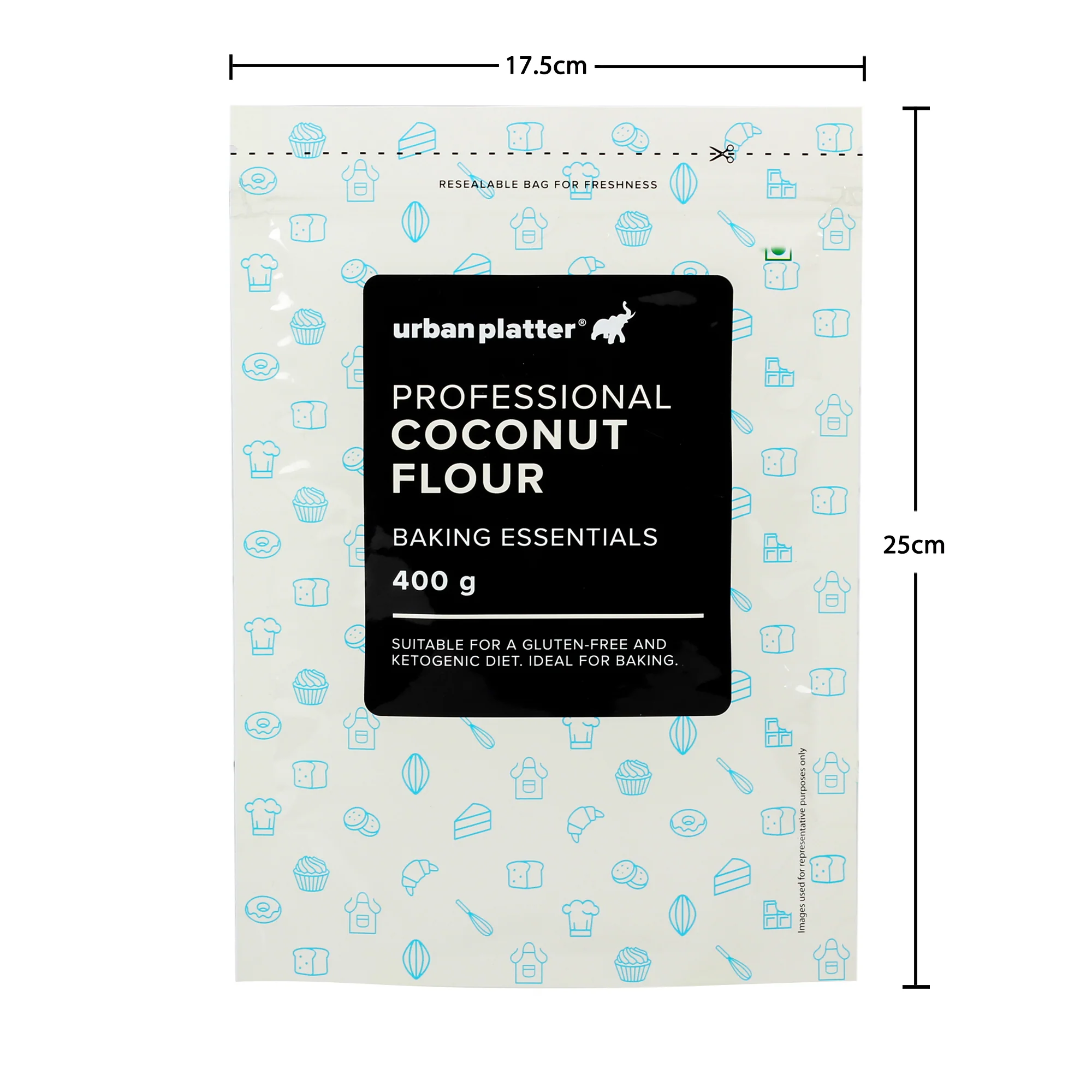 Coconut Flour, 400g [Made with Coconuts from Tamil Nadu, Naturally Gluten-free, Fiber-rich, Paleo friendly, Perfect for baking, making cookies] - Image 4