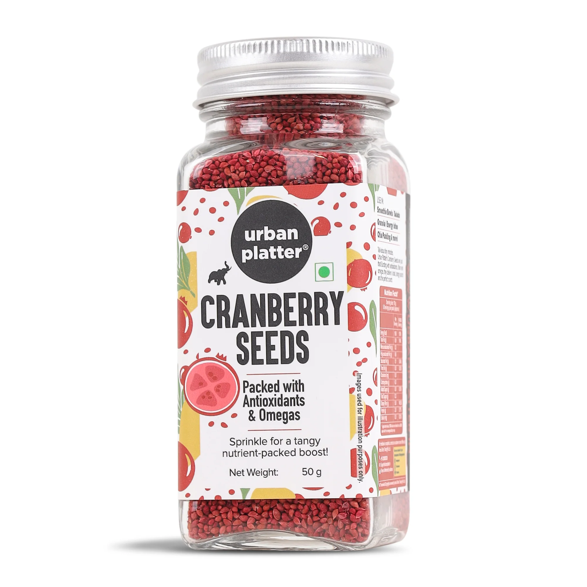 Cranberry Seeds, 50g [Rich in Omegas, Rich in Antioxidants, Superfood]