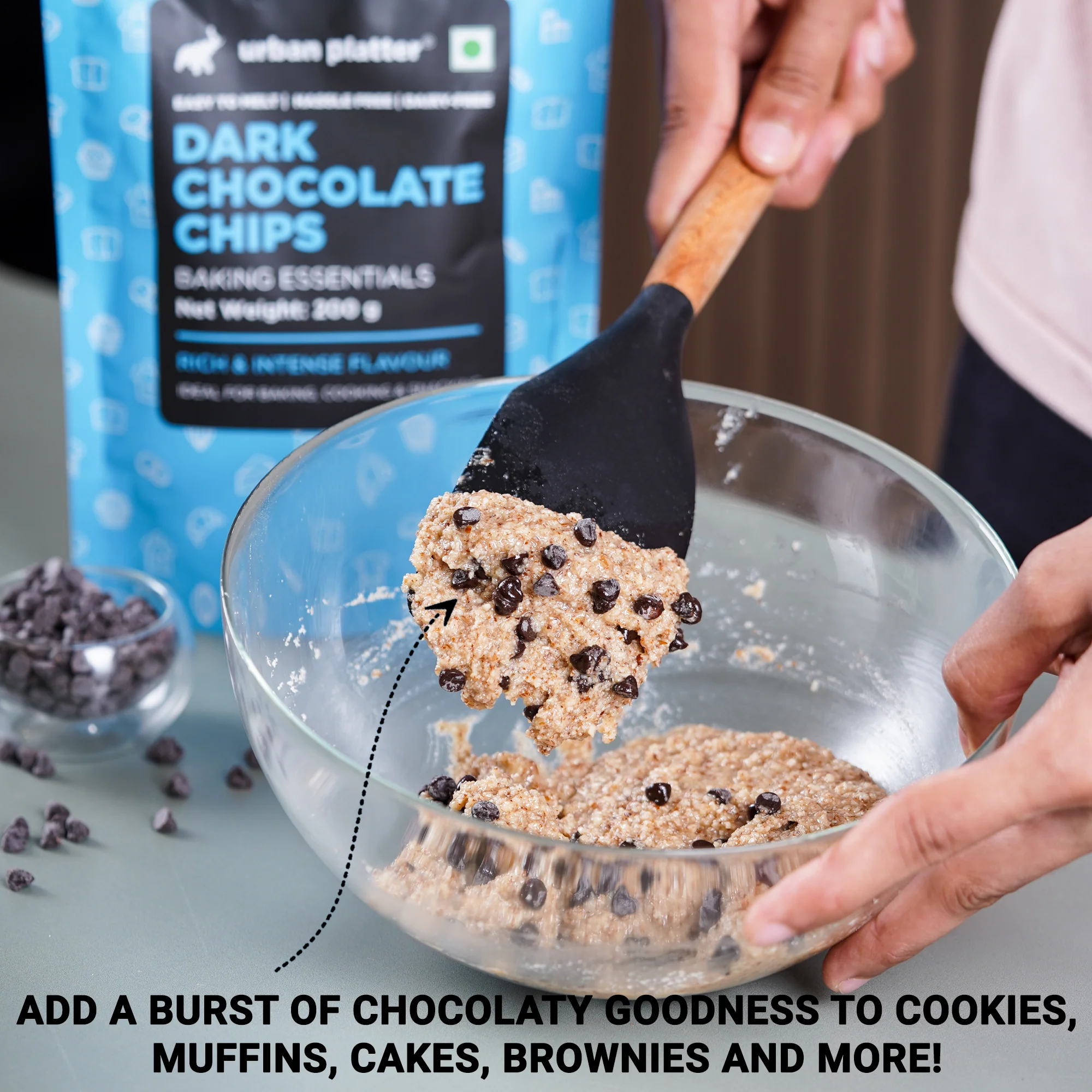 Dark Chocolate Chips, 200g - Image 4