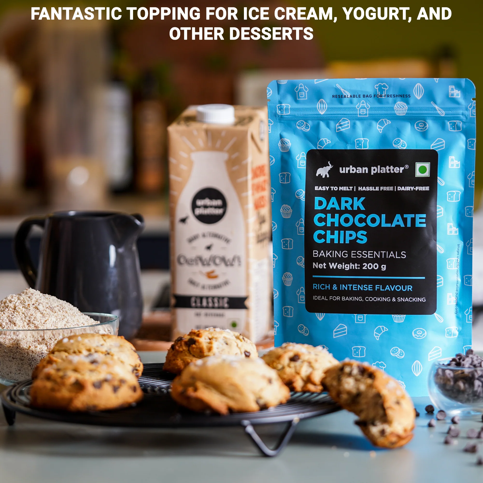 Dark Chocolate Chips, 200g - Image 5