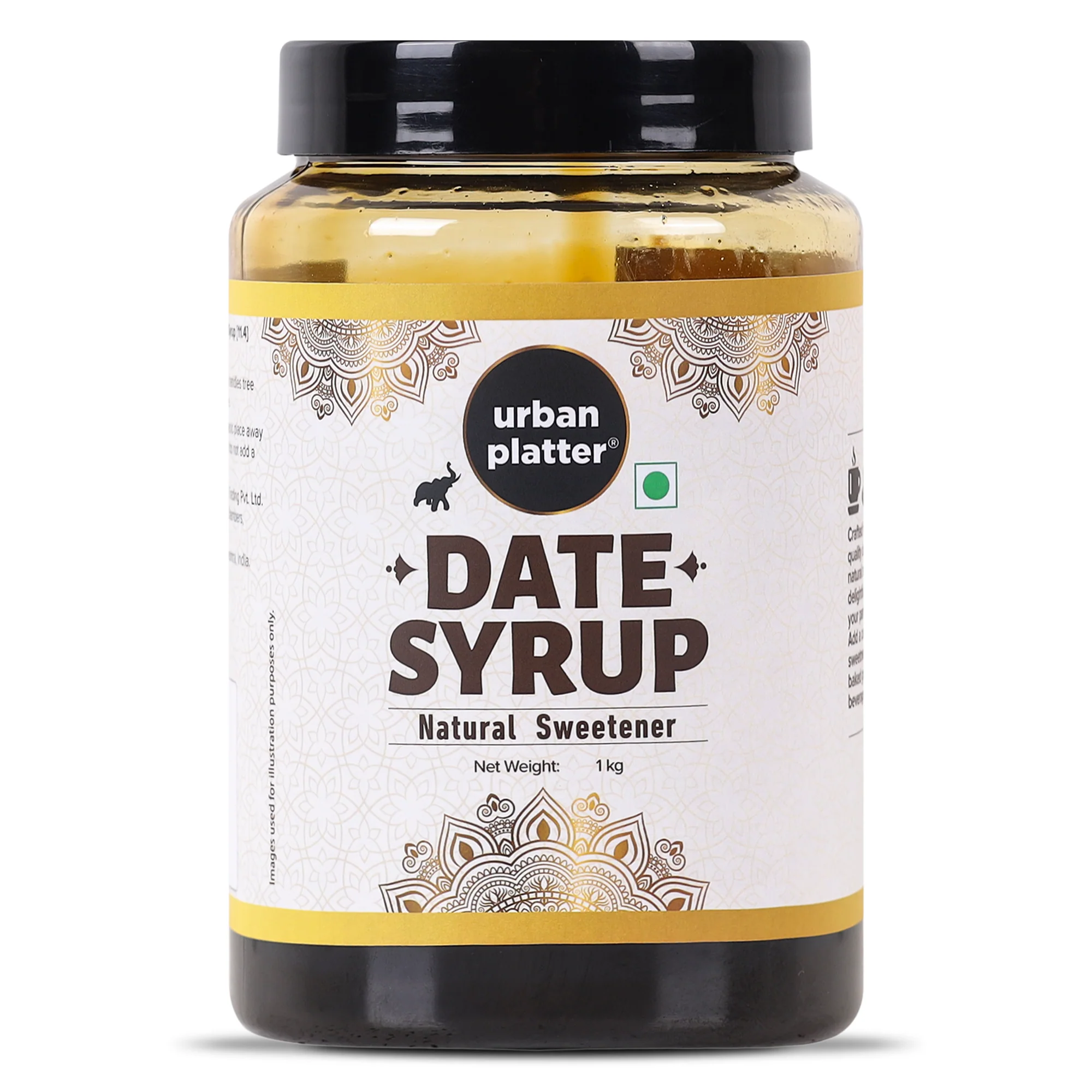 Pure Date Syrup, 1Kg (Natural Date Honey, Delicious Sweetener)