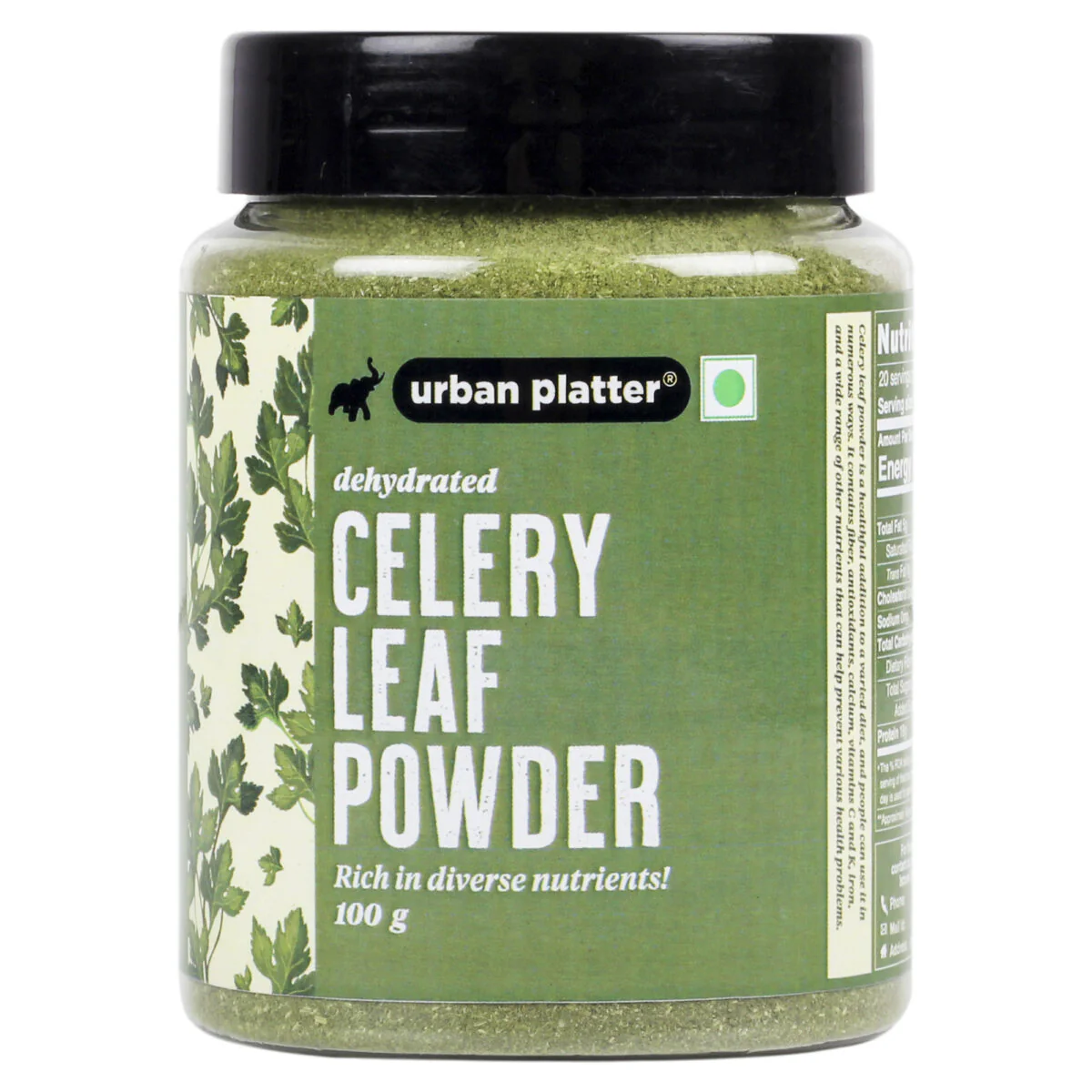 Dehydrated Celery Leaf Powder, 100g