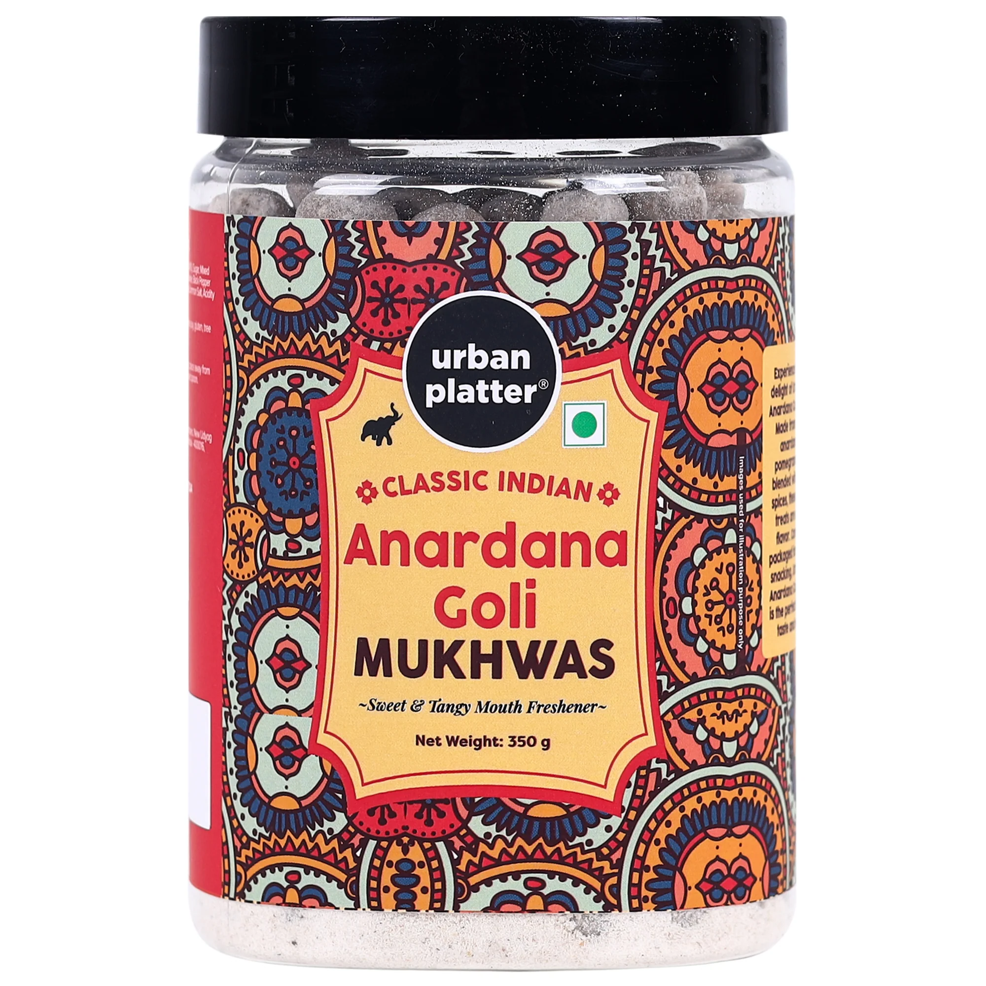 Digestive Anardana Goli Mukhwas, 350g [Mouth Freshener, Digestive, After-Meal Snack]