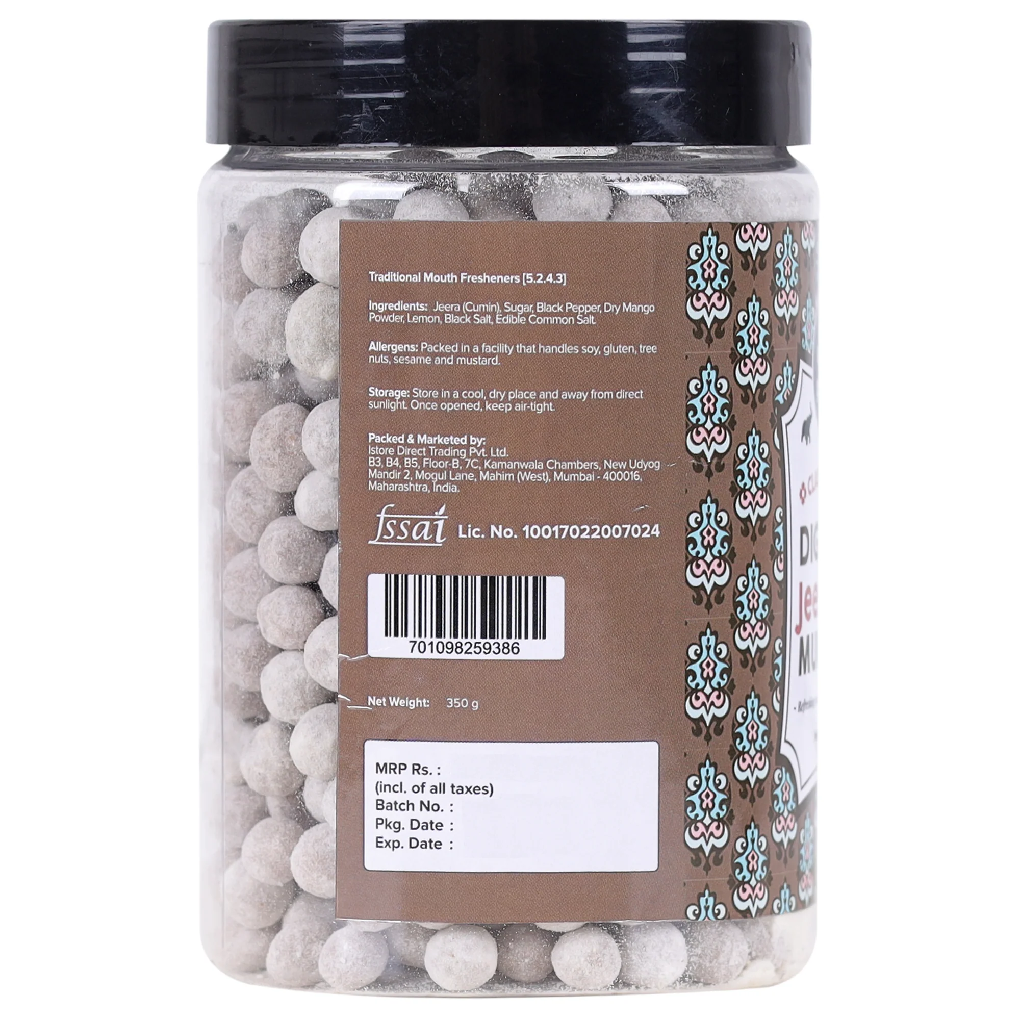Digestive Jeera Goli Mukhwas, 350g [Mouth Freshener, Digestive, After-Meal Snack] - Image 2