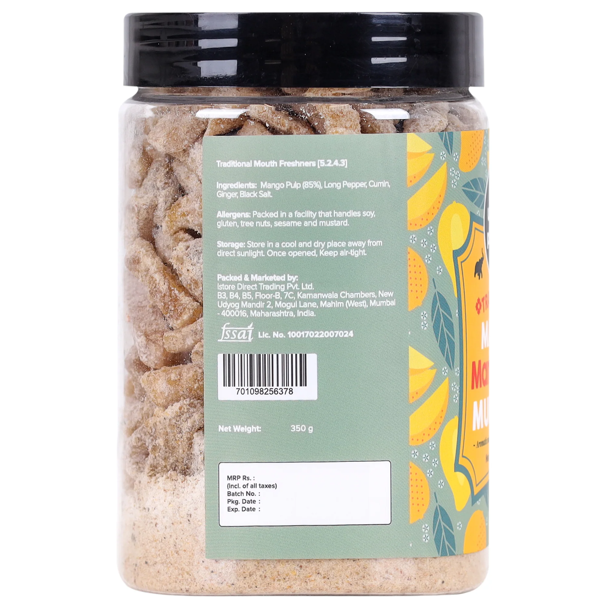 Digestive Masala Mango Slice Mukhwas, 350g (Mouth Freshener, After-Meal Snack) - Image 2