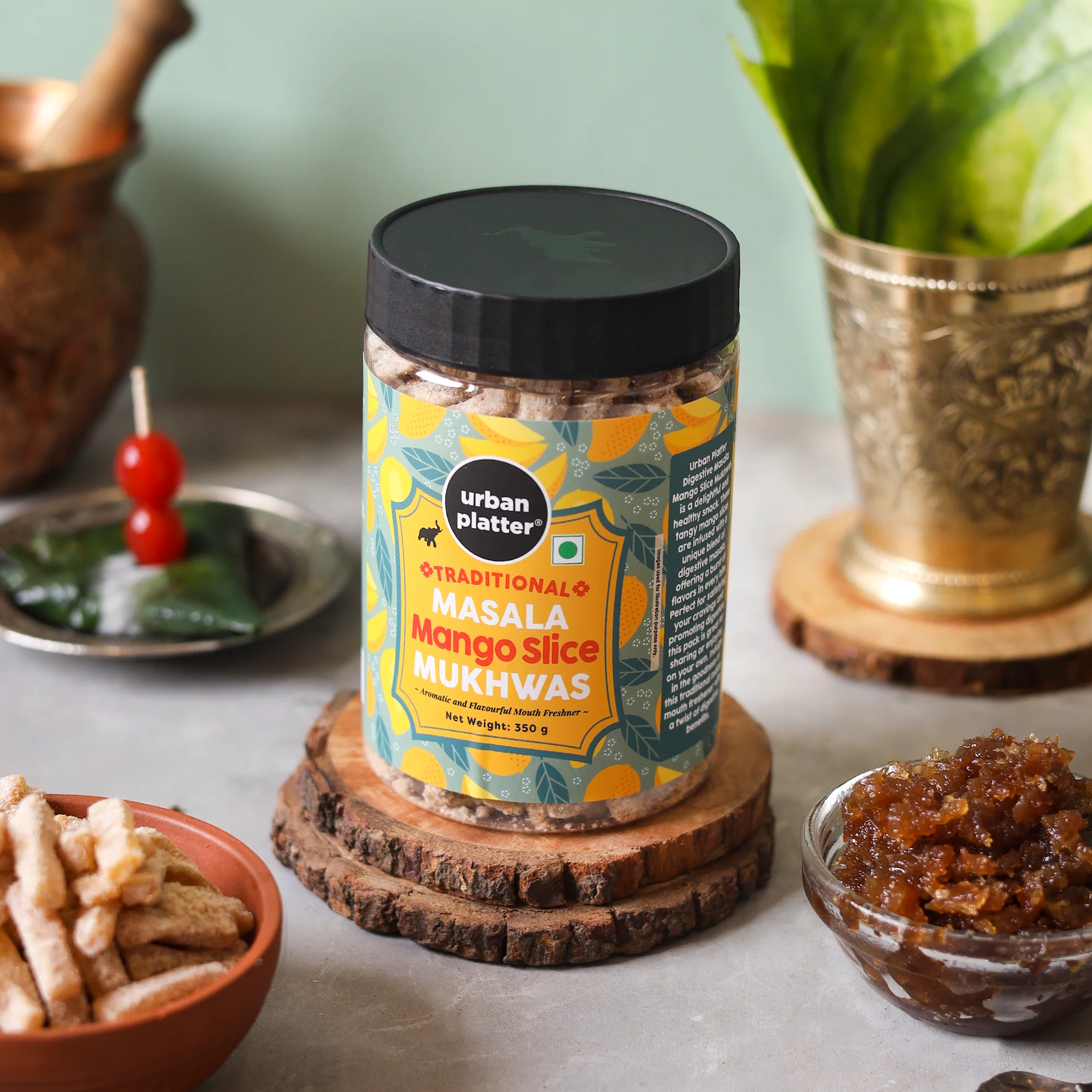 Digestive Masala Mango Slice Mukhwas, 350g (Mouth Freshener, After-Meal Snack) - Image 4
