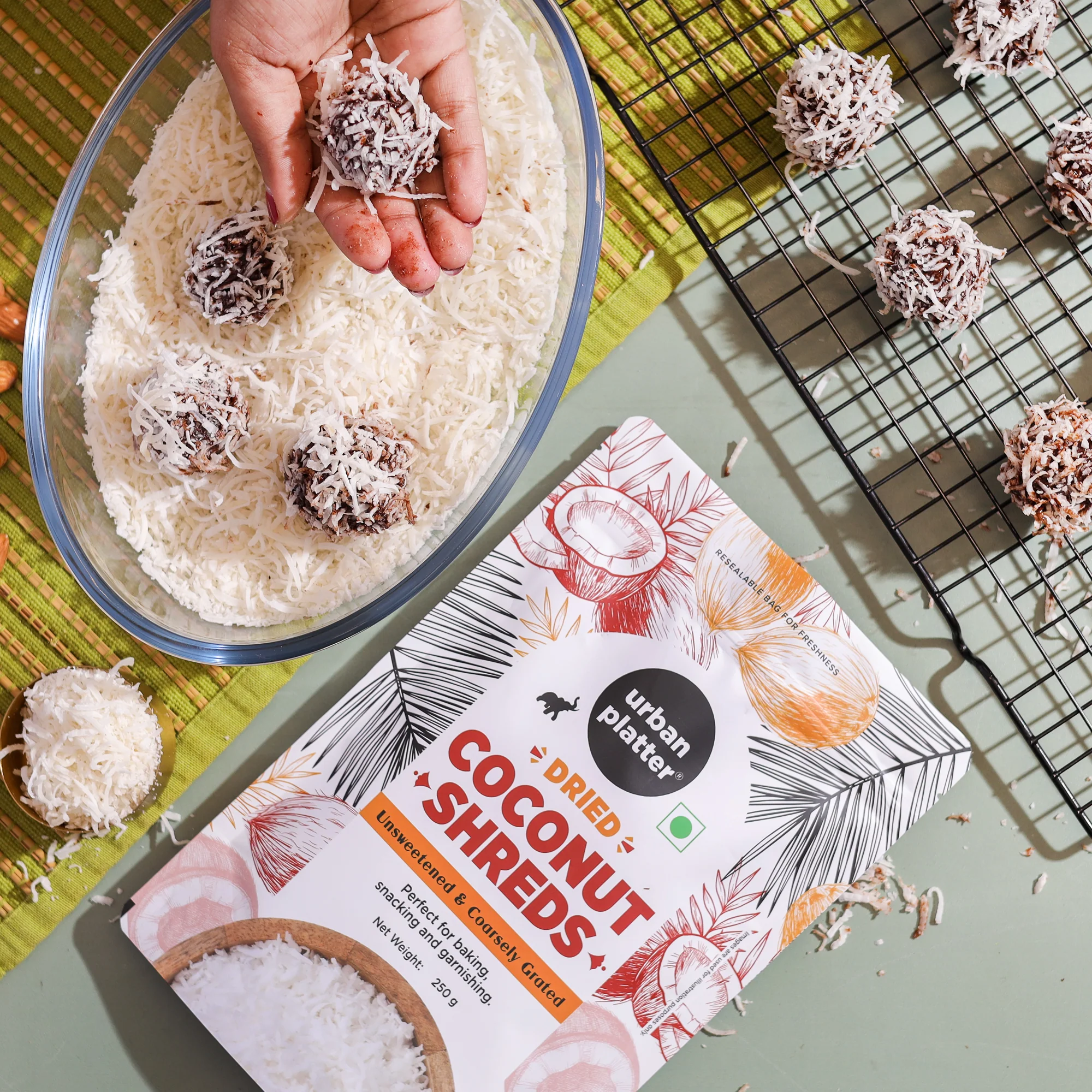 Dried Coconut Shreds 500g (Unsweetened Coarsely Grated, Ideal for Baking, Garnishing & Indian Sweets) - Image 5