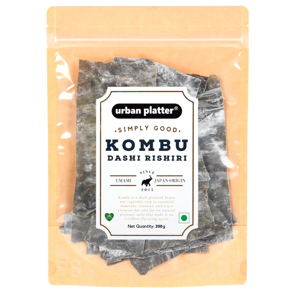 Dried Kombu Strips, 200g
