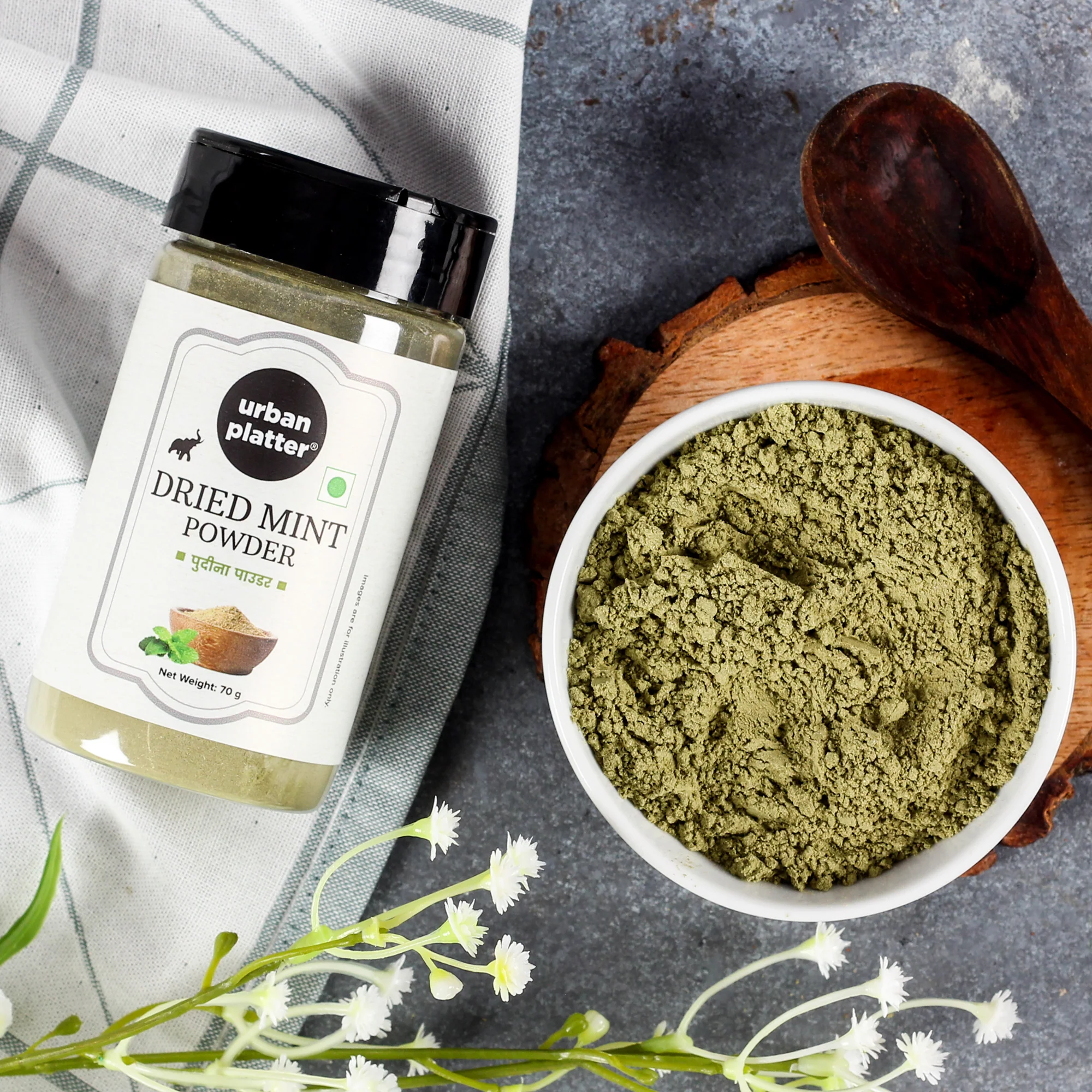 Dried Mint Powder Shaker Jar, [Premium Quality, Pudina Powder] - Image 6
