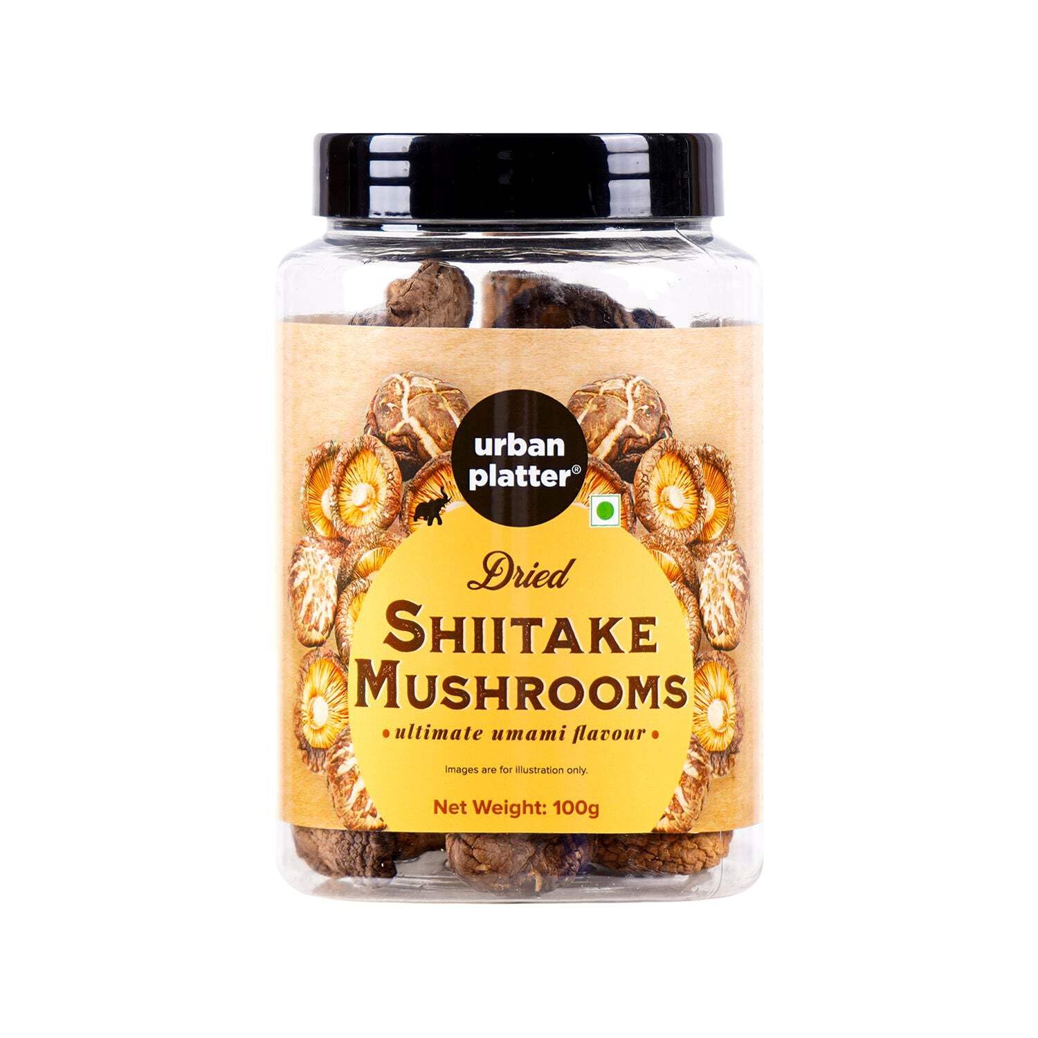 Dried Shiitake Mushrooms, 100g (Umami-Rich | Perfect for Asian Soups, Stir-Fries & Sushi | Rehydrates Quickly)