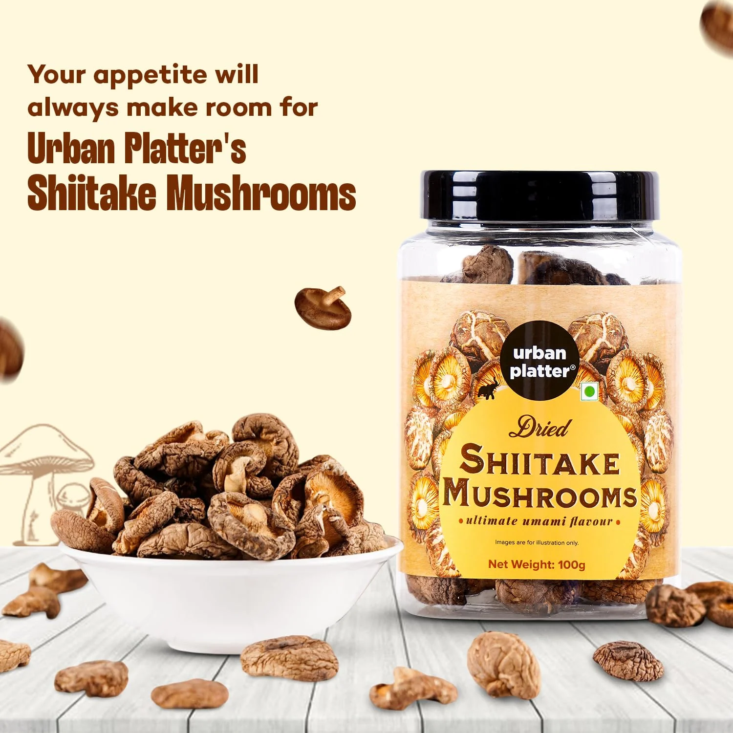 Dried Shiitake Mushrooms, 100g (Umami-Rich | Perfect for Asian Soups, Stir-Fries & Sushi | Rehydrates Quickly) - Image 4