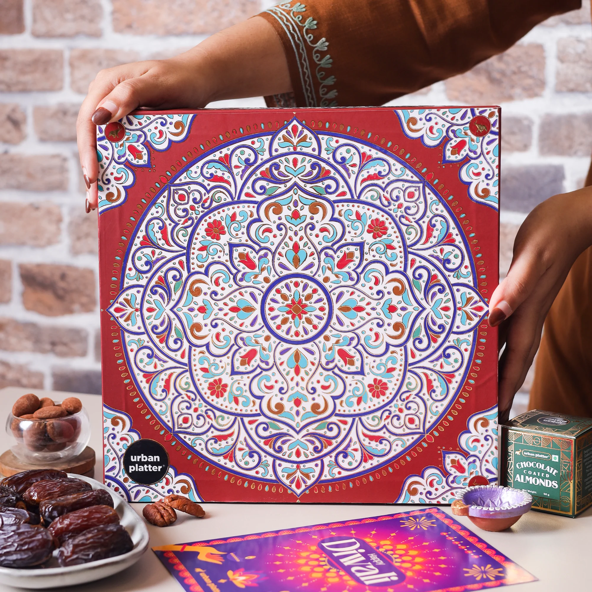Eternal Harmony Hamper (Artisanal Chocolates and Gourmet Delicacies | Traditional Symmetrical Keepsake | Perfect for Luxury Gifting) - Image 4