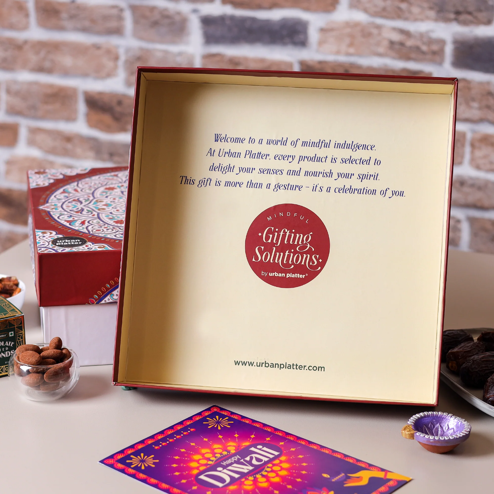 Eternal Harmony Hamper (Artisanal Chocolates and Gourmet Delicacies | Traditional Symmetrical Keepsake | Perfect for Luxury Gifting) - Image 5