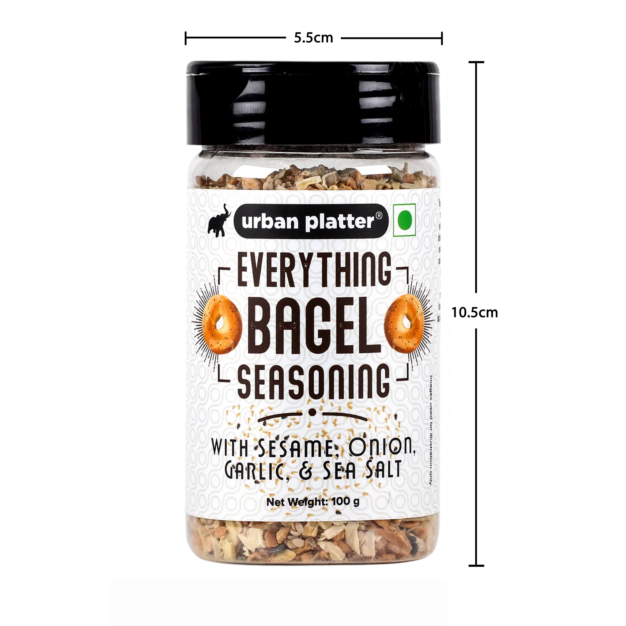 Everything Bagel Seasoning, 100g (Classic American Seasoning Blend with Onion Flakes, Garlic, Sesame Seeds and Sea Salt | Season toasts, breads and salads) - Image 8