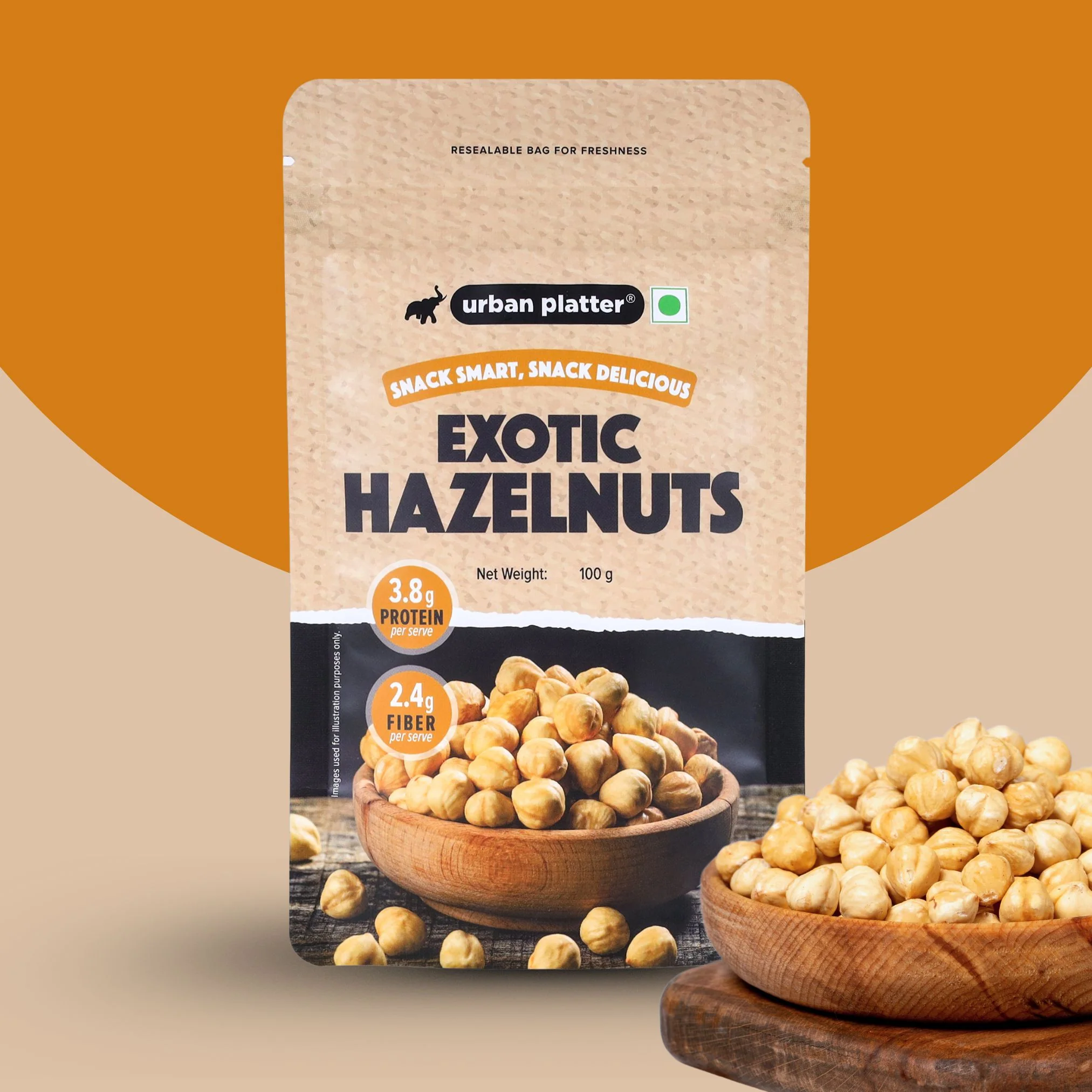 Exotic Hazelnut Kernels, 100g (Protein & Fibre-Rich | Nutrient-Dense | Perfect for Snacking & Desserts) - Image 6