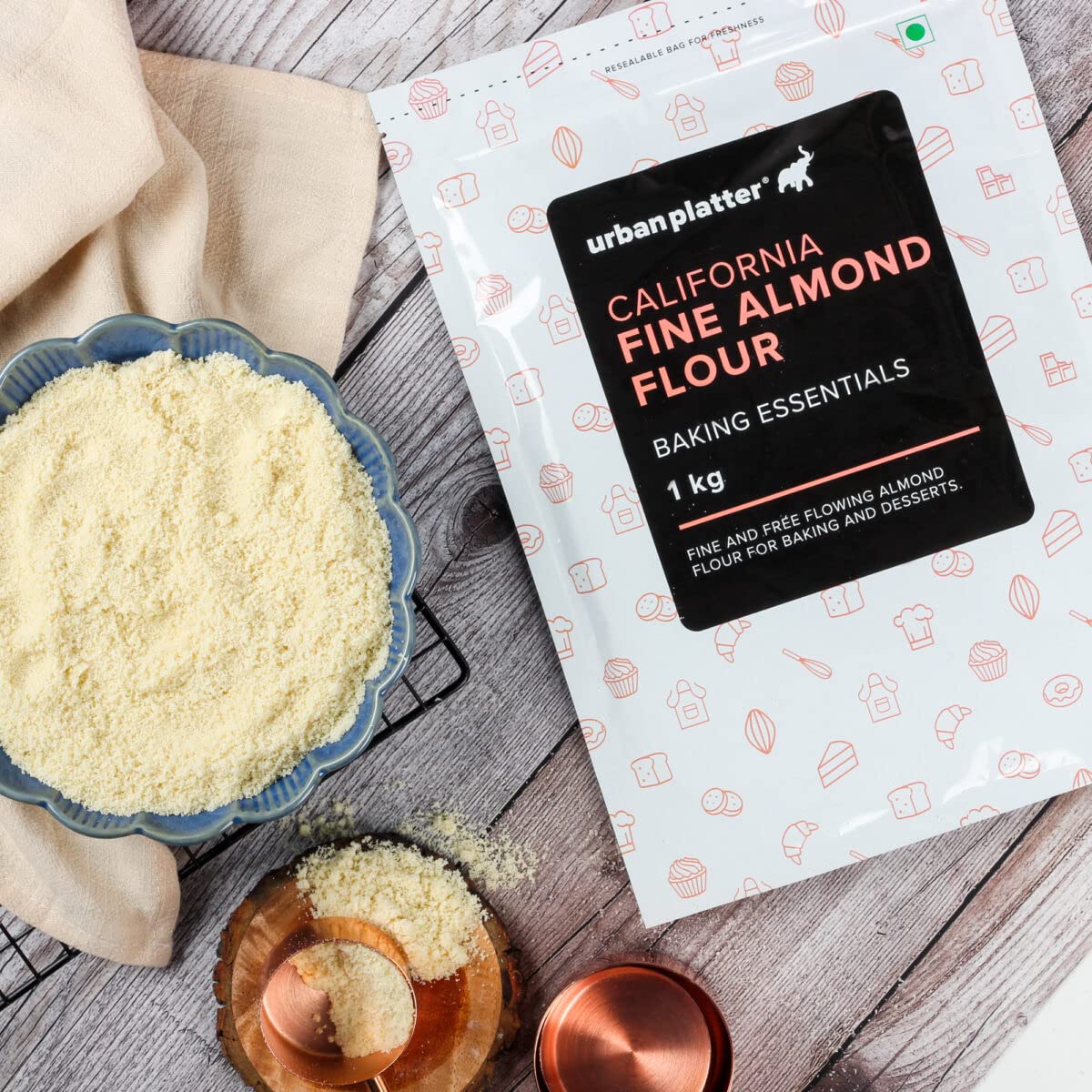 Fine Almond Flour, 1kg (Naturally Gluten-free, Blanched & Finely Milled, Low-Carb, Ideal for Baking & Keto Recipes) - Image 4