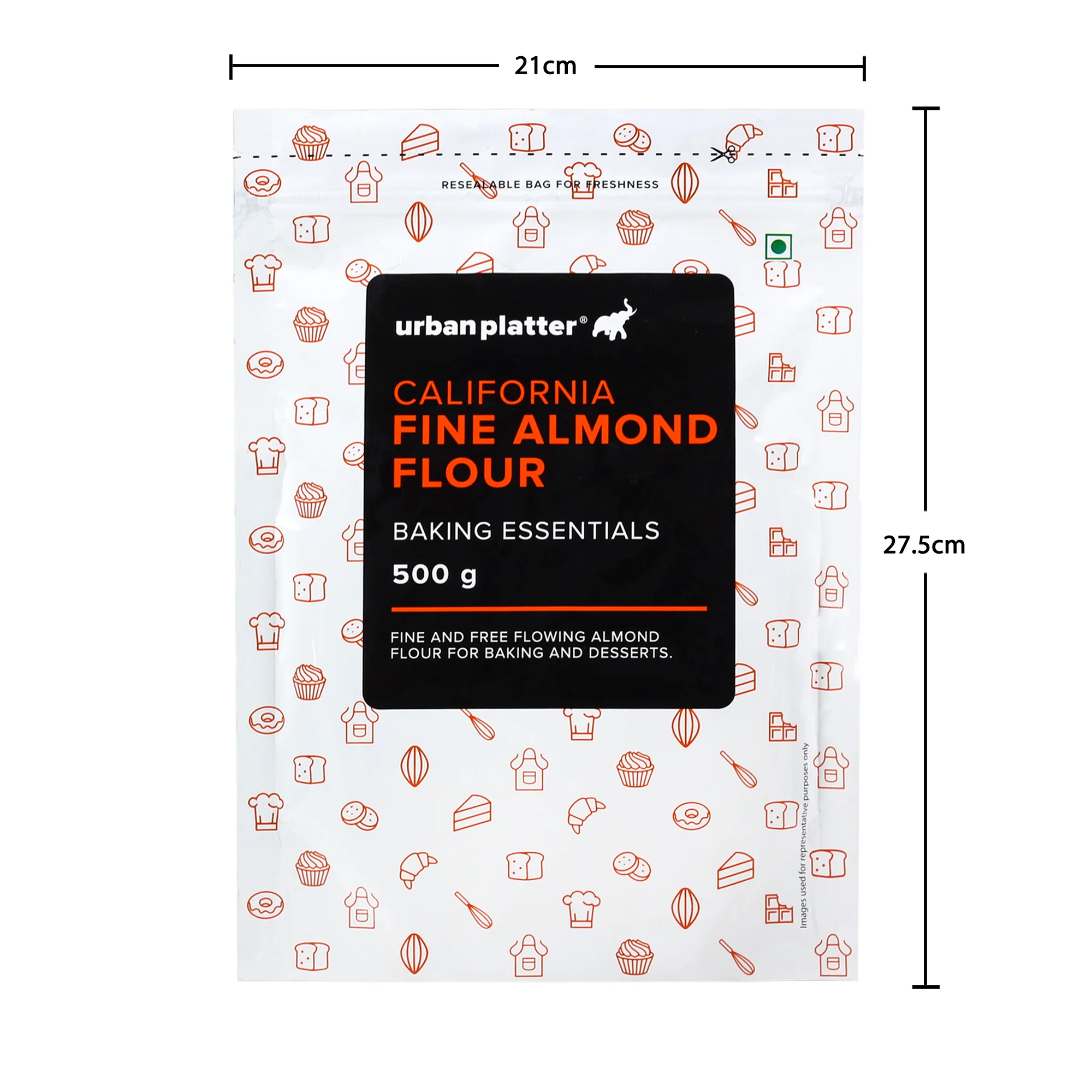 Fine Almond Flour, 500g (Naturally Gluten-free, Blanched & Finely Milled, Low-Carb, Ideal for Baking & Keto Recipes) - Image 6