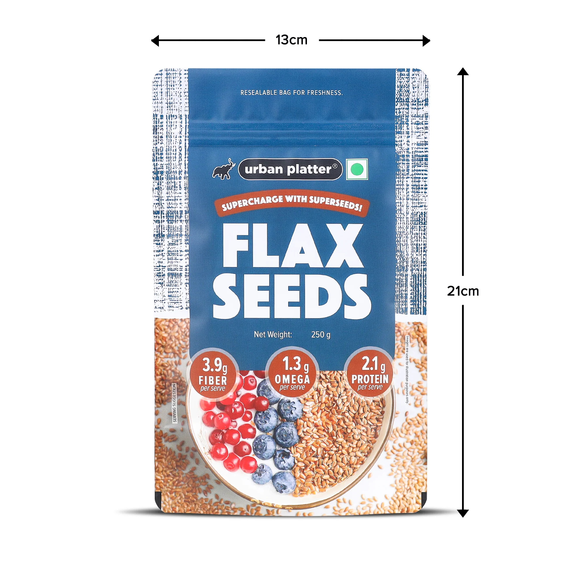 Flax Seeds, 250g (Alsi | Heart-Healthy | Protein and Fiber Rich | Use in salads | After meal Digestive) - Image 10