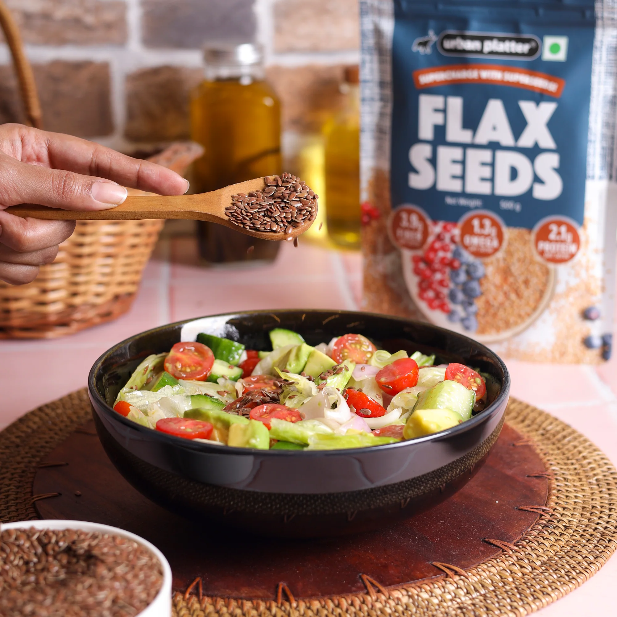 Flax Seeds, 250g (Alsi | Heart-Healthy | Protein and Fiber Rich | Use in salads | After meal Digestive) - Image 5