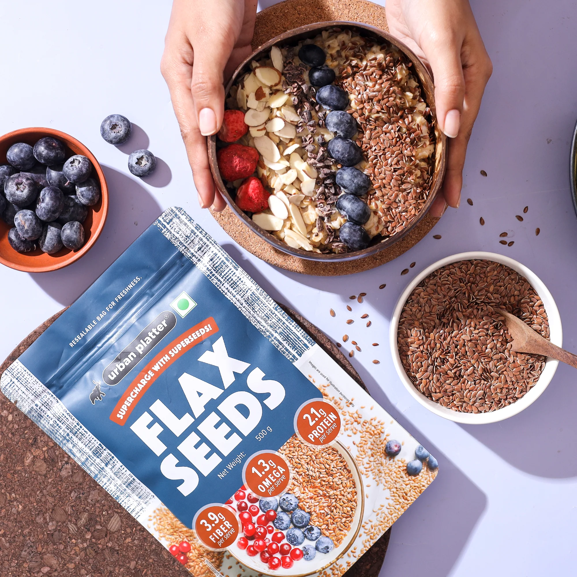 Flax Seeds, 250g (Alsi | Heart-Healthy | Protein and Fiber Rich | Use in salads | After meal Digestive) - Image 7